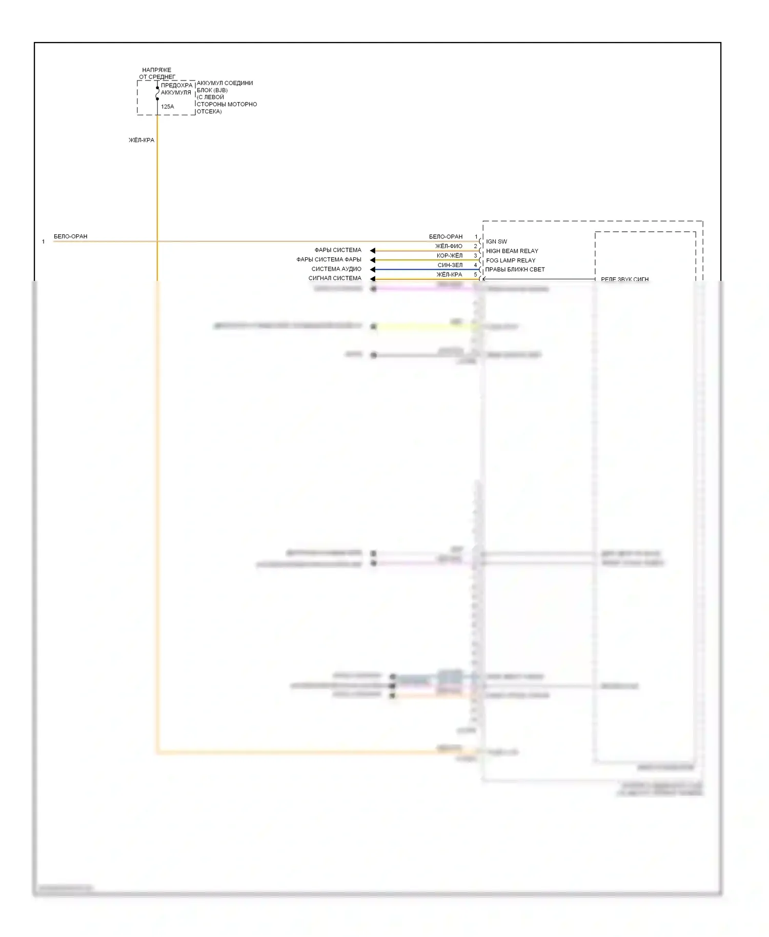 Tribute Mazda II (2007-2011): Электросхема блоков управления кузовом (3 из 3) 