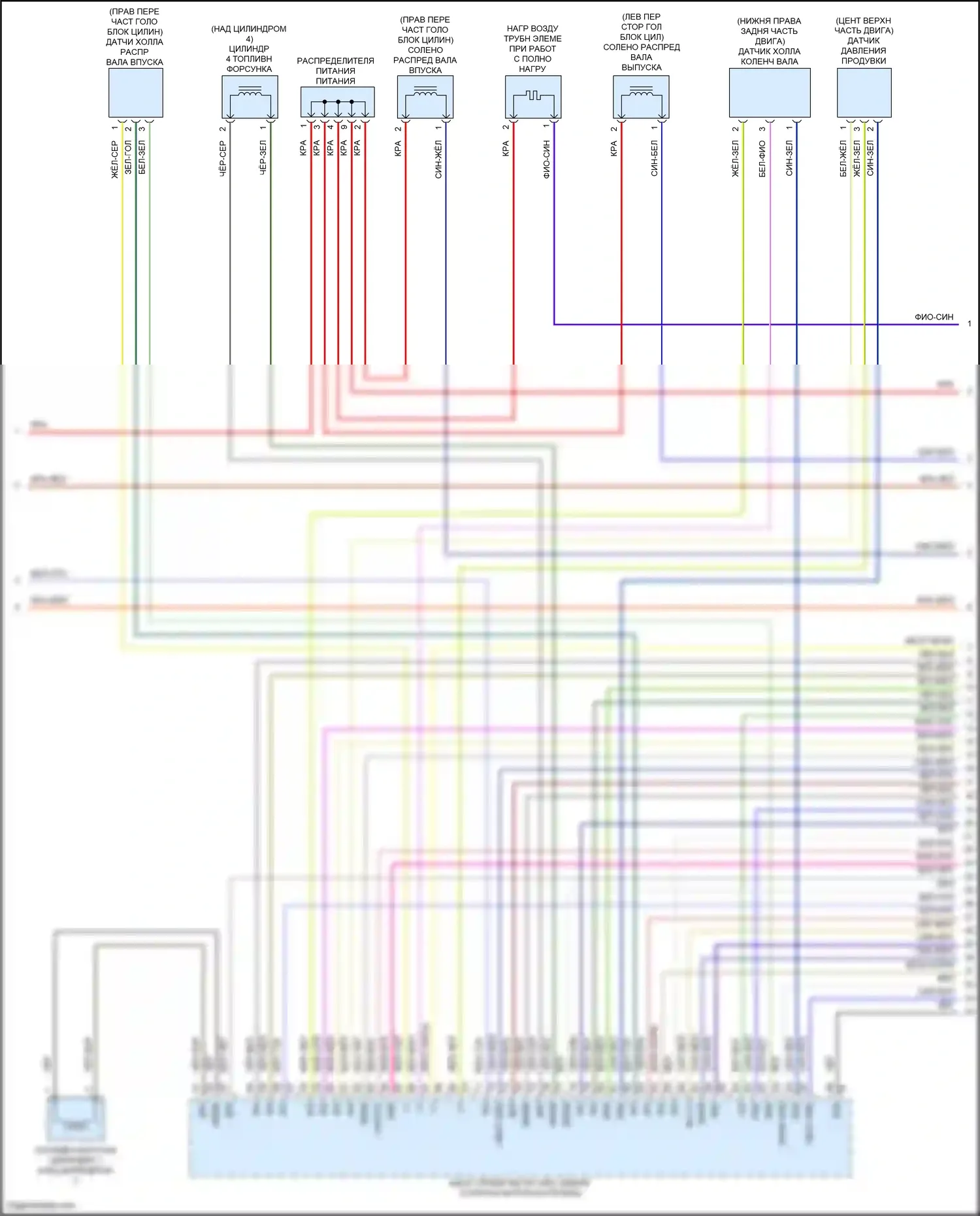 A-класс Mercedes-Benz W177 (2018-2023): Электросхема двигателя 2.0л турбо (5 из 8) 