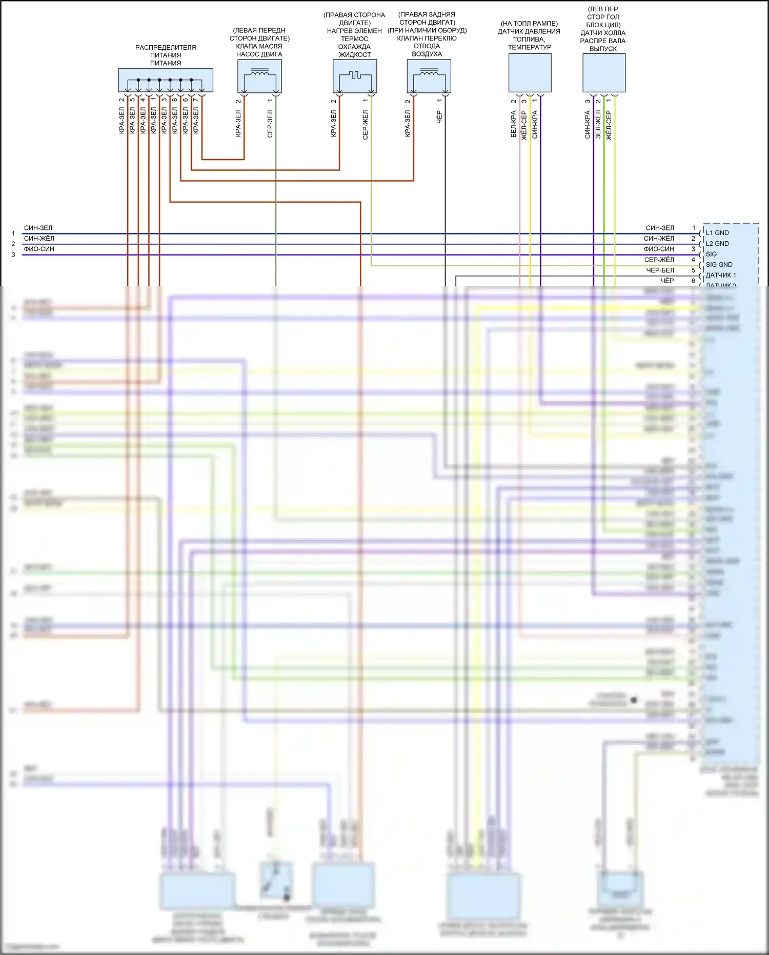 A-класс Mercedes-Benz W177 (2018-2023): Электросхема двигателя 2.0л турбо (8 из 8) 