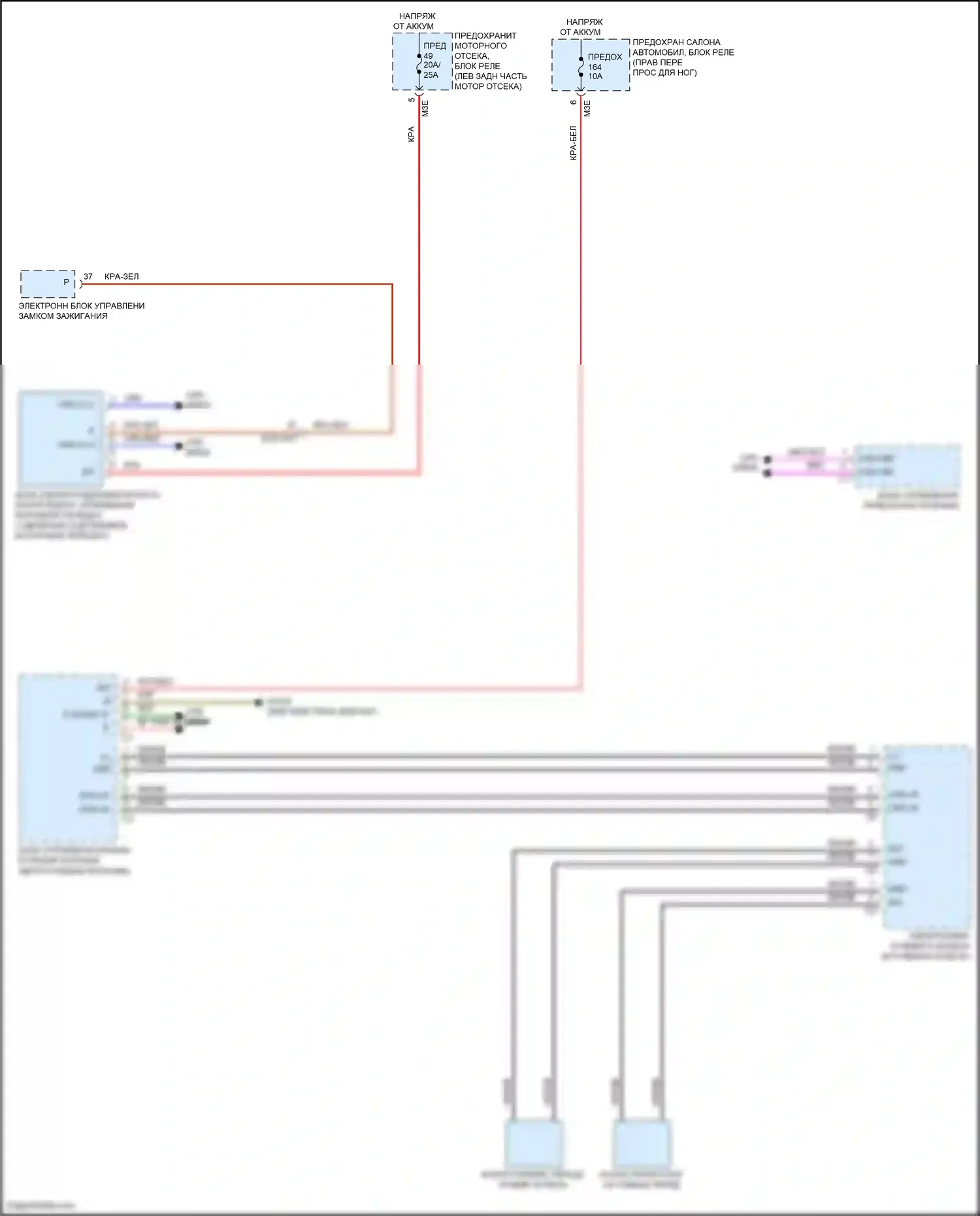 A-класс Mercedes-Benz W177 (2018-2023): Электросхема автоматической коробки передач 