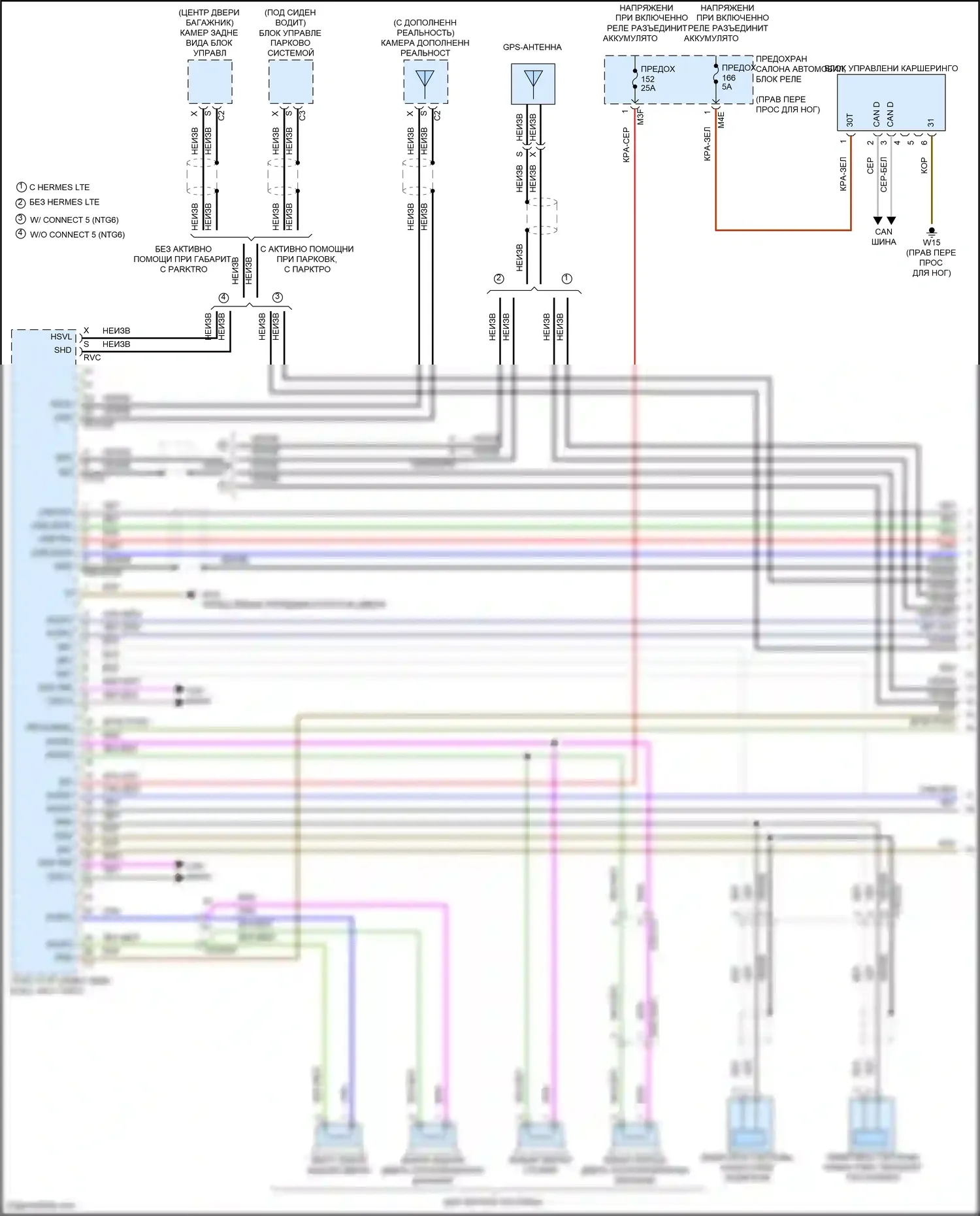 A-класс Mercedes-Benz W177 (2018-2023): Электросхема магнитолы comand (1 из 6) 