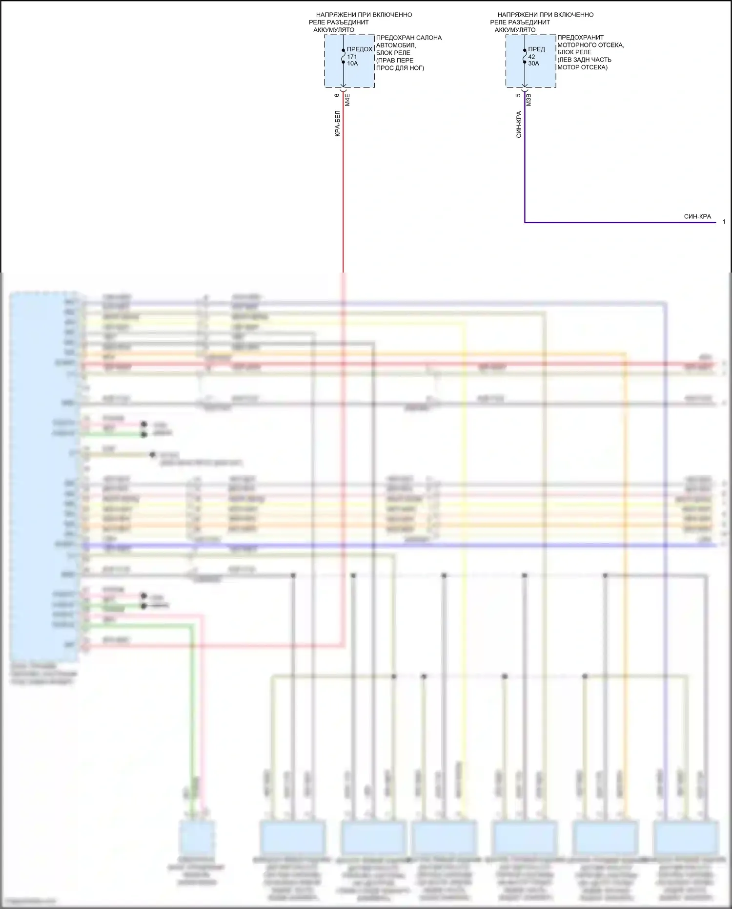 A-класс Mercedes-Benz W177 (2018-2023): Электросхема парктроника (1 из 3) 