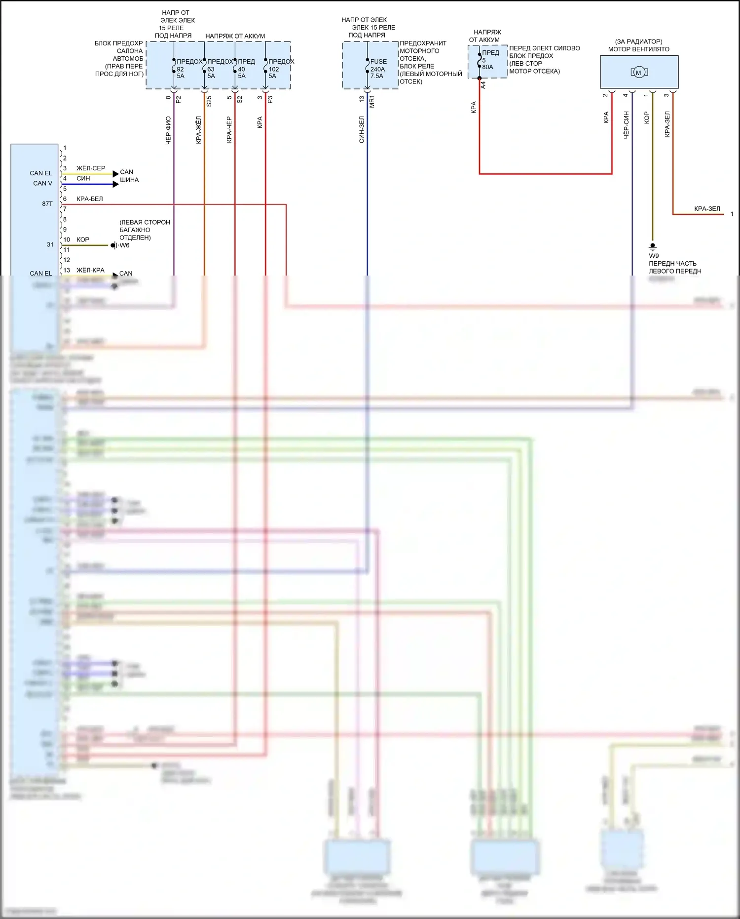B-класс Mercedes-Benz W246 рестайлинг (2014-2018): Электросхема электрическая двигателя (1 из 7) 