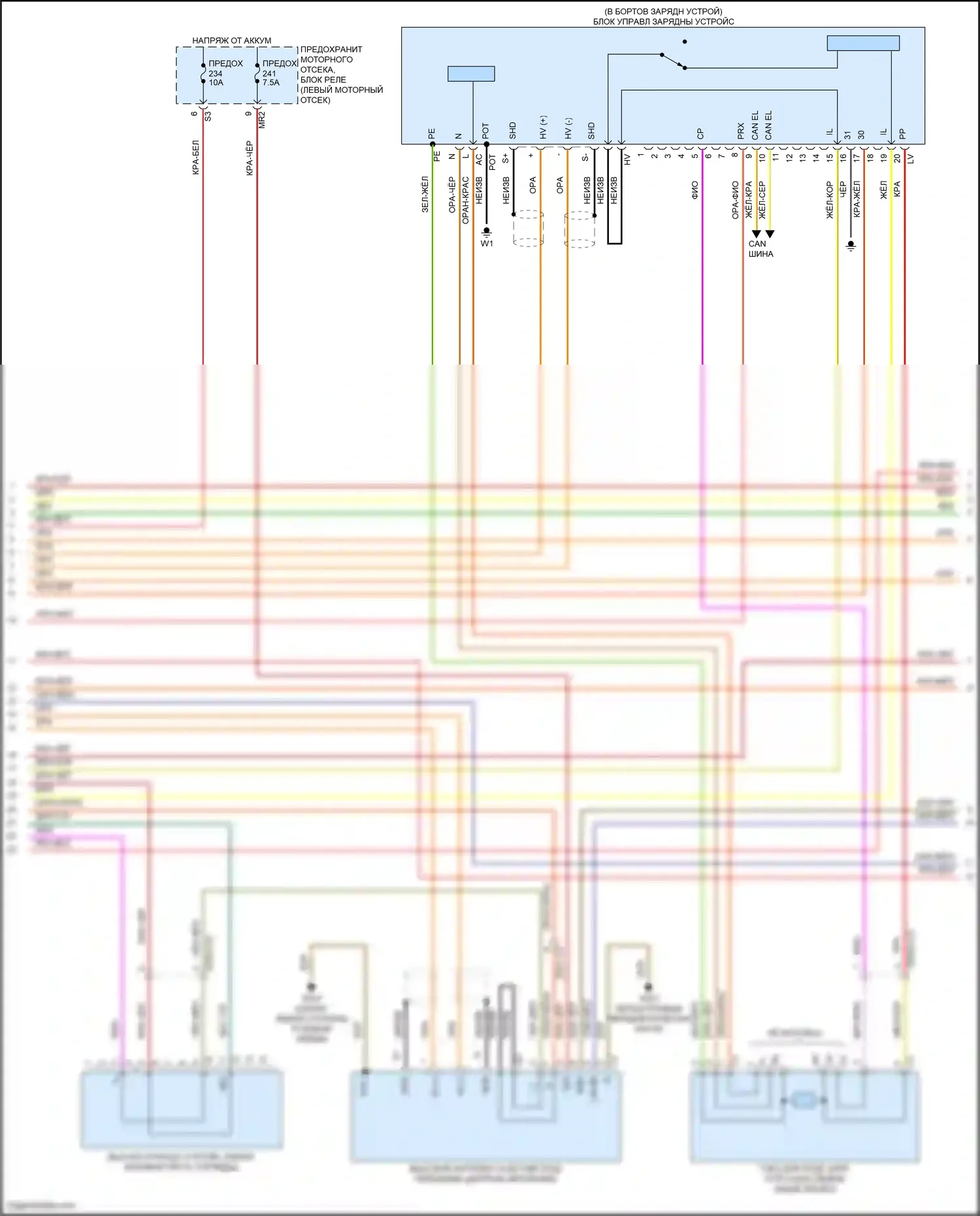 B-класс Mercedes-Benz W246 рестайлинг (2014-2018): Электросхема электрическая двигателя (5 из 7) 