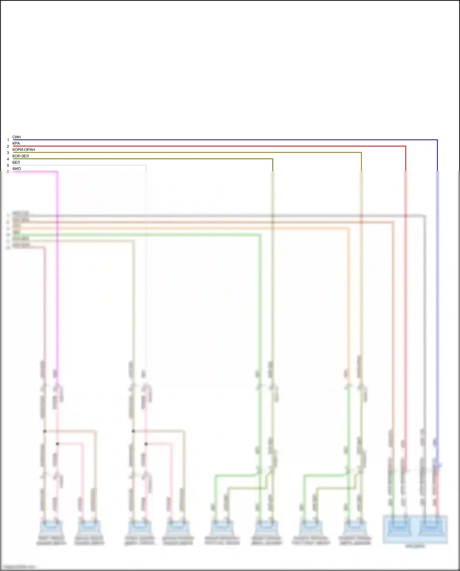 B-класс Mercedes-Benz W246 рестайлинг (2014-2018): Электросхема усилителя звука (2 из 2) 