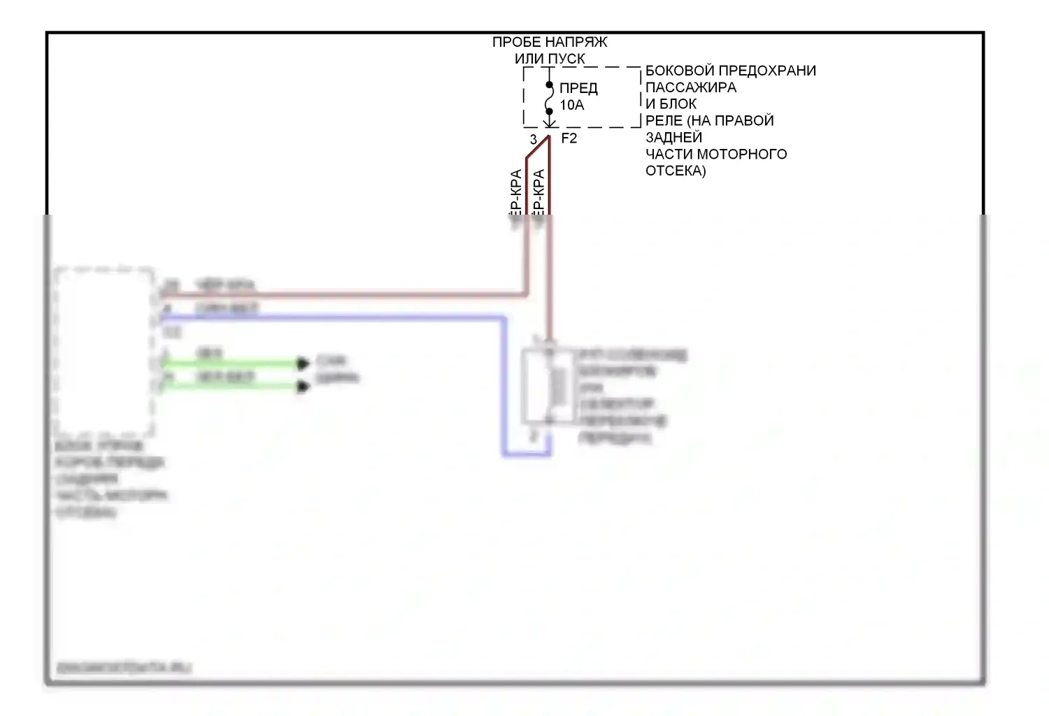 C-класс AMG Mercedes-Benz W202 рестайлинг (1997-2000): Электросхема блокировки селектора 