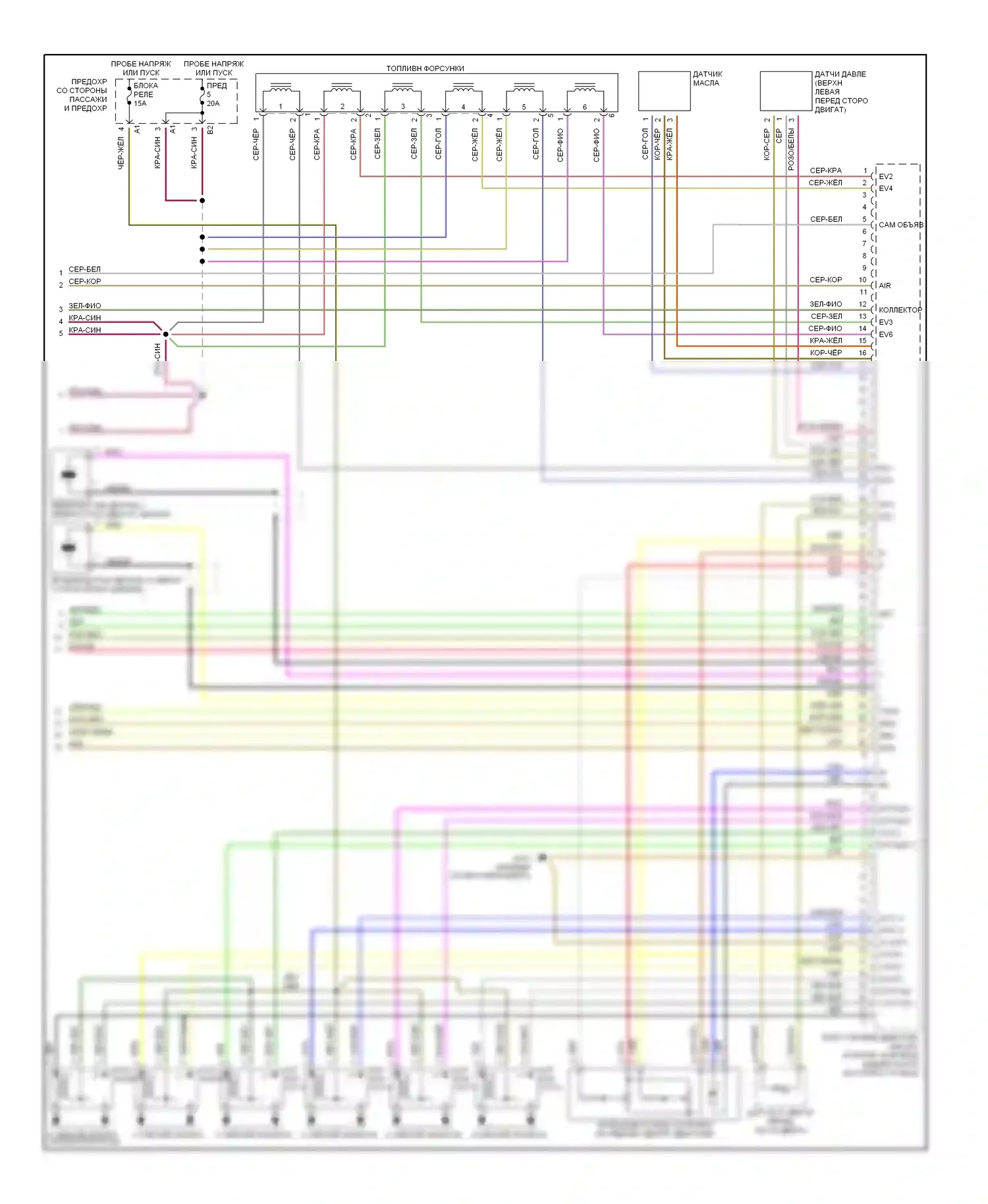 C-класс AMG Mercedes-Benz W202 рестайлинг (1997-2000): Электросхема двигателя 2.8ls (3 из 3) 