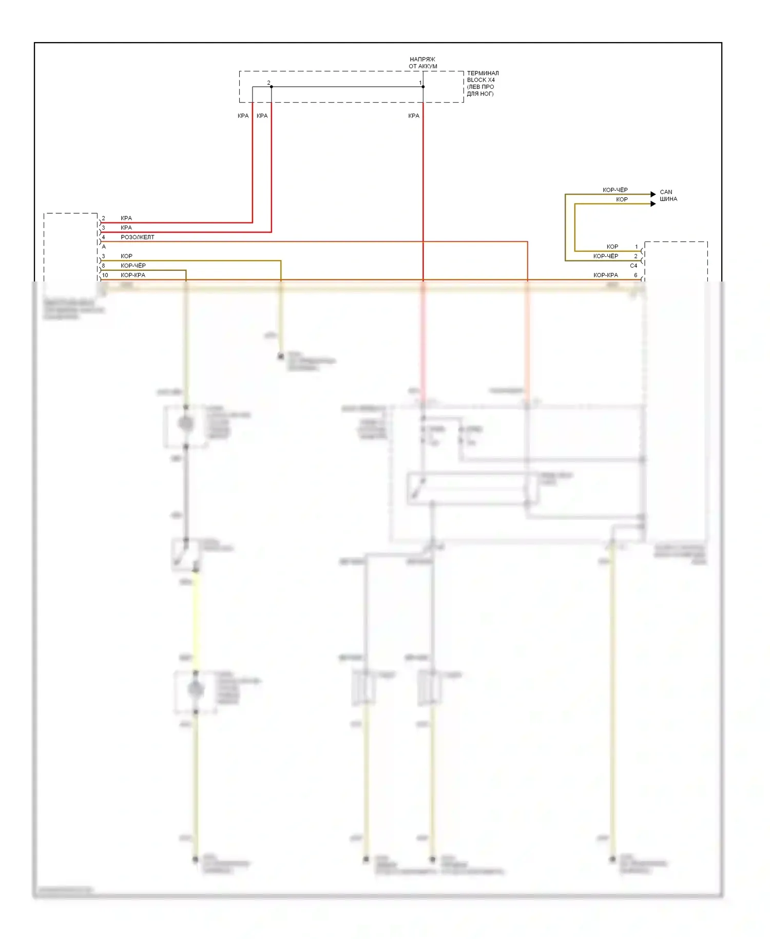 C-класс AMG Mercedes-Benz W202 рестайлинг (1997-2000): Электросхема клаксона 