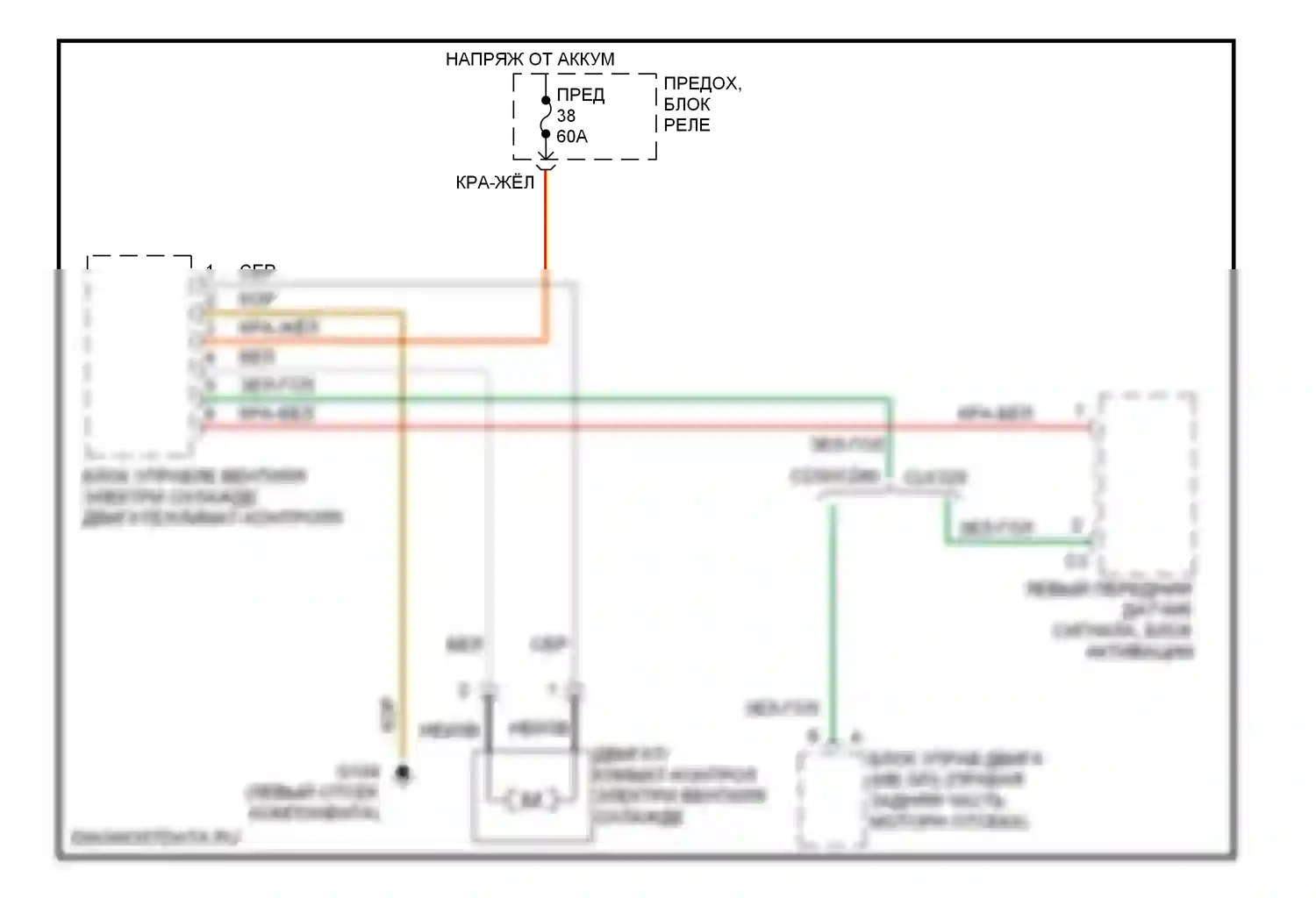 C-класс AMG Mercedes-Benz W202 рестайлинг (1997-2000): Электросхема вентилятора охлаждения, с двигателем/климат-контроль электрический вентилятор охлаждения 