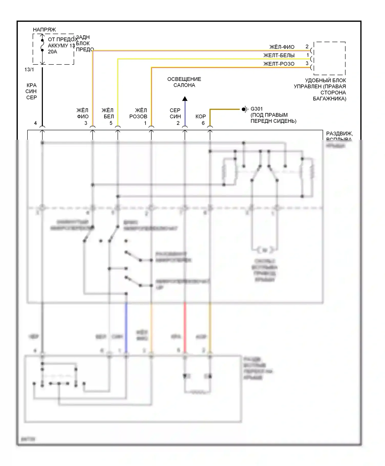 C-класс Mercedes-Benz W202 (1993-1997): Складная крыша/цепи штриховки 