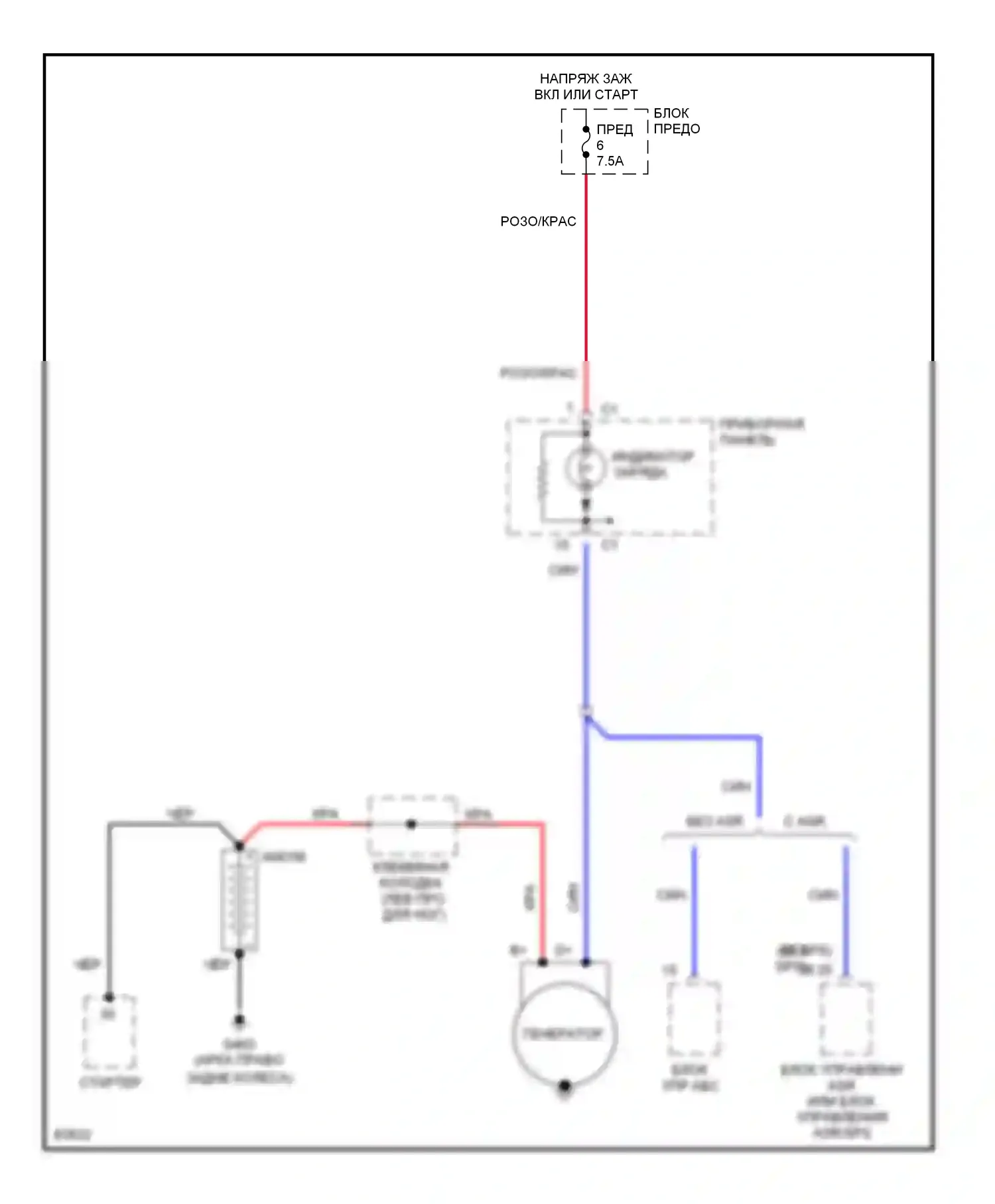 C-класс AMG Mercedes-Benz W202 (1994-1997): Электросхема генератора 