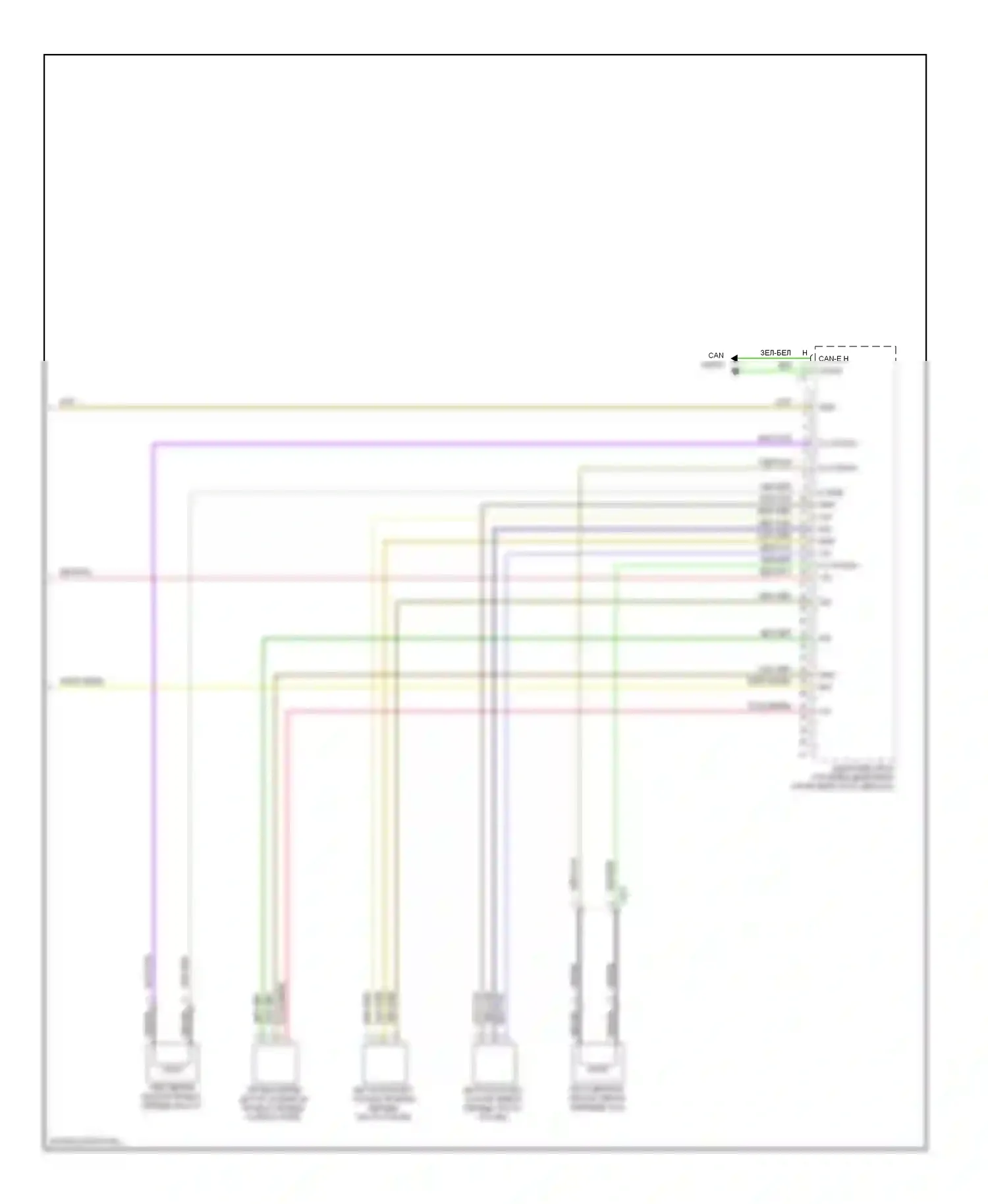C-класс Mercedes-Benz W204/S204/С204 рестайлинг (2011-2015): Электросхема электронной подвески (2 из 2) 