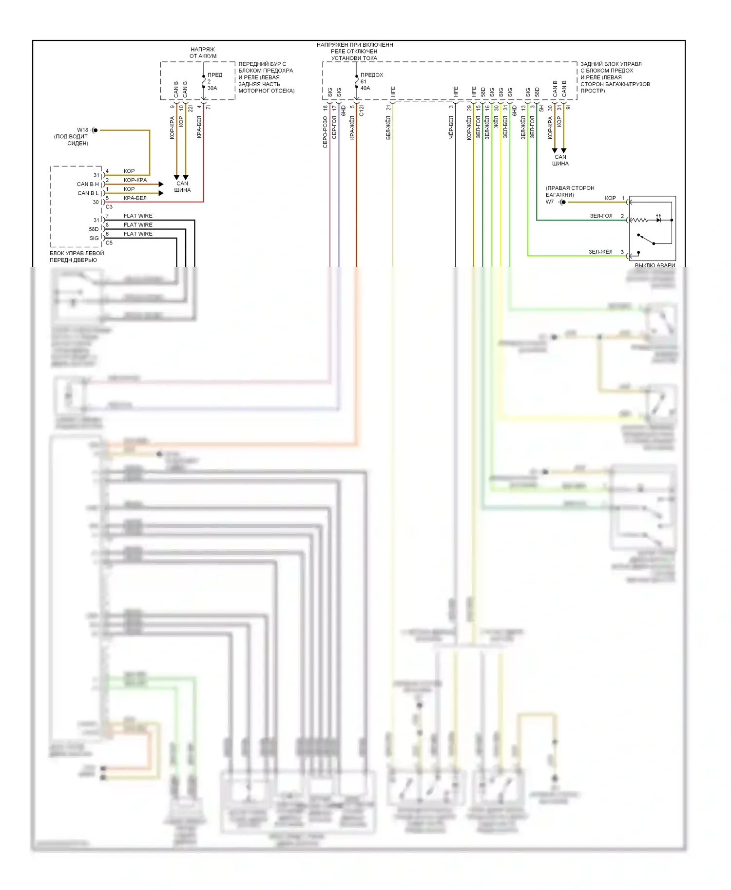C-класс AMG Mercedes-Benz W204/S204/С204 (2007-2011): Электропривод багажника электросхема 
