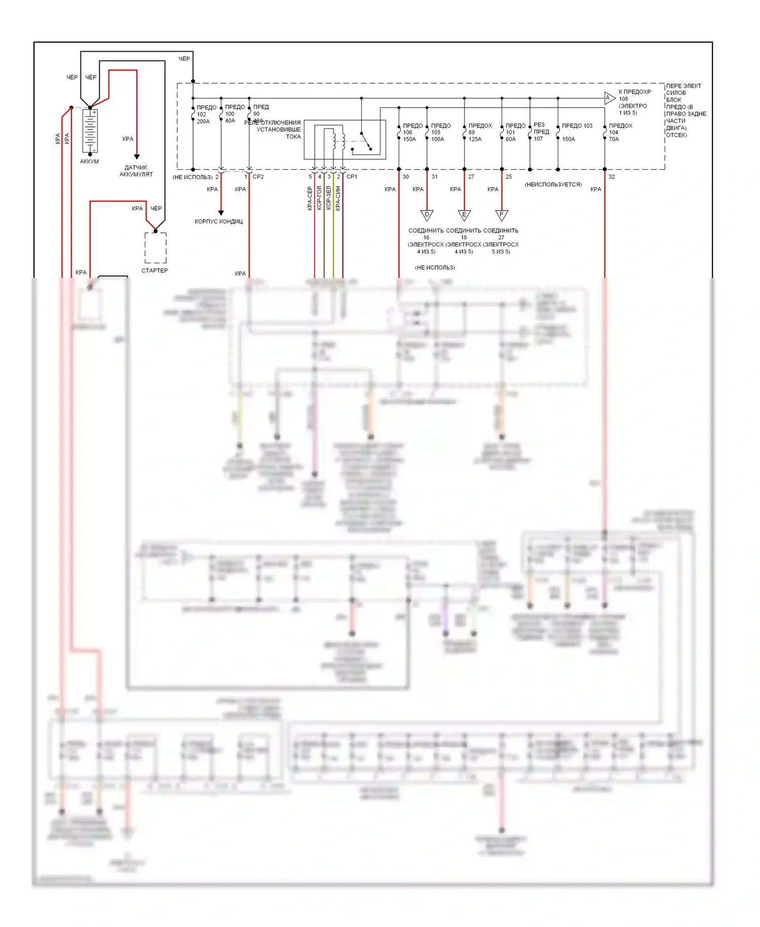 C-класс AMG Mercedes-Benz W204/S204/С204 (2007-2011): Электросхема блока предохранителей реле (1 из 5) 