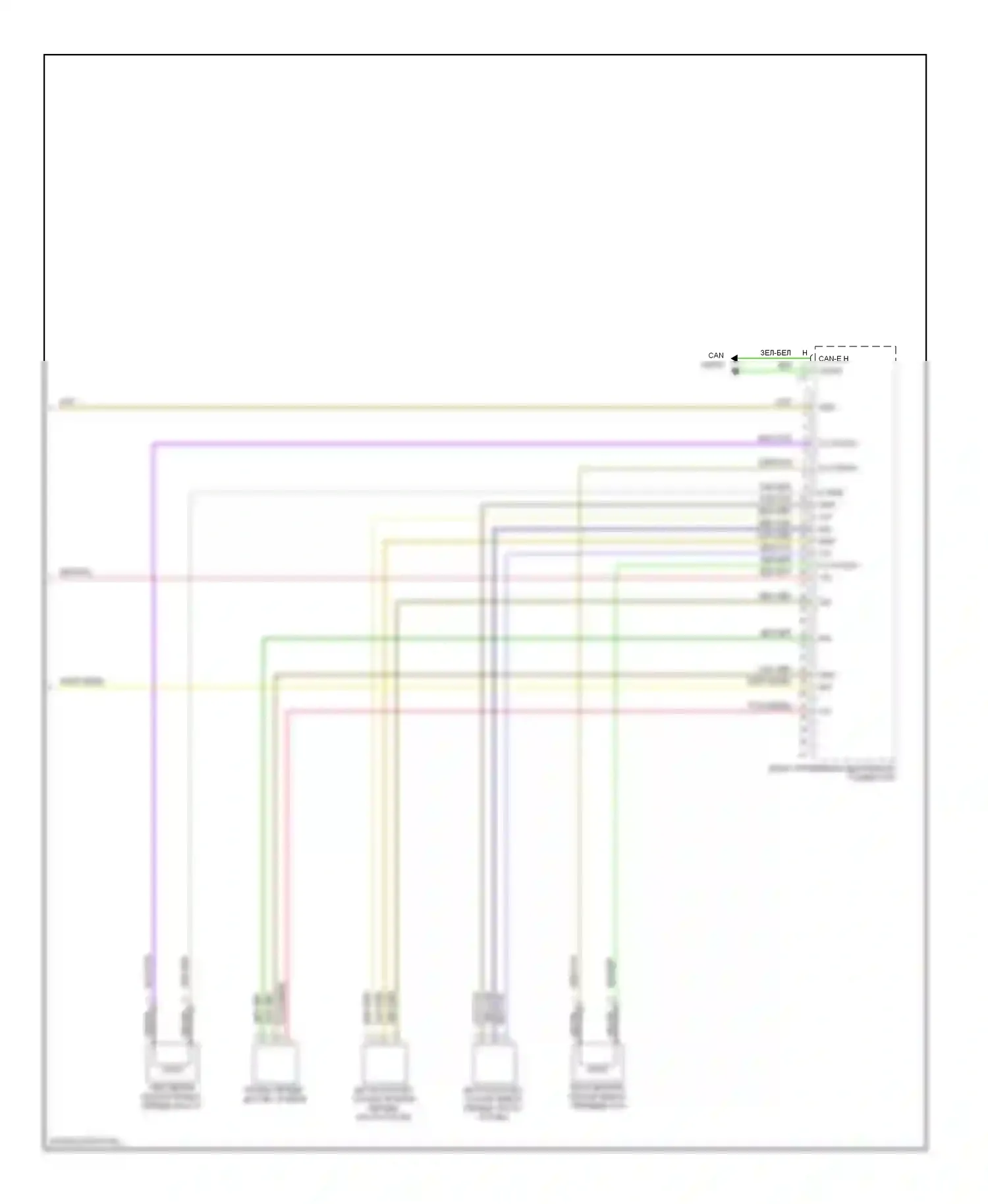 C-класс AMG Mercedes-Benz W204/S204/С204 (2007-2011): Электросхема электронной подвески (2 из 2) 