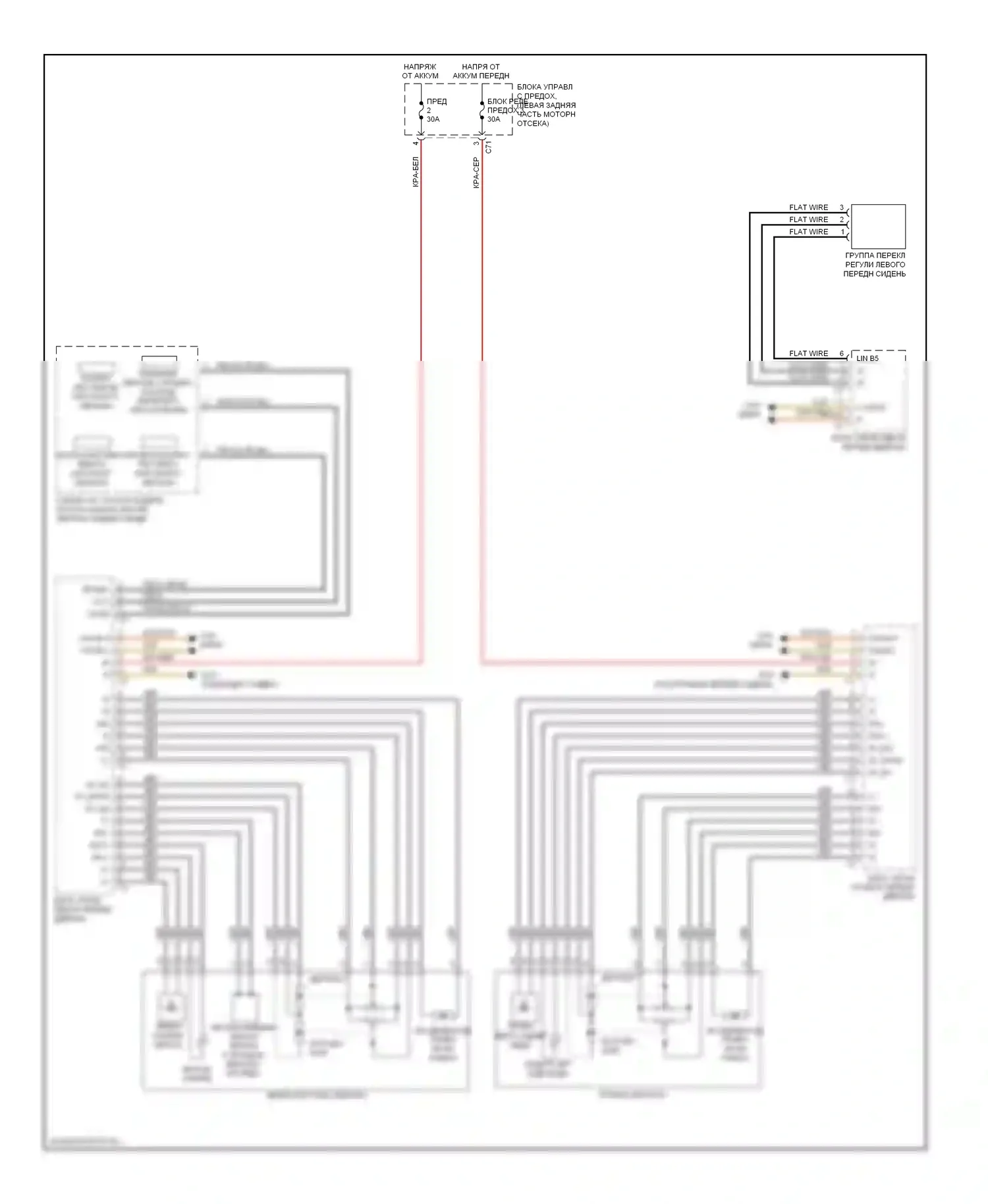 C-класс AMG Mercedes-Benz W204/S204/С204 (2007-2011): Электросхема зеркал памяти 