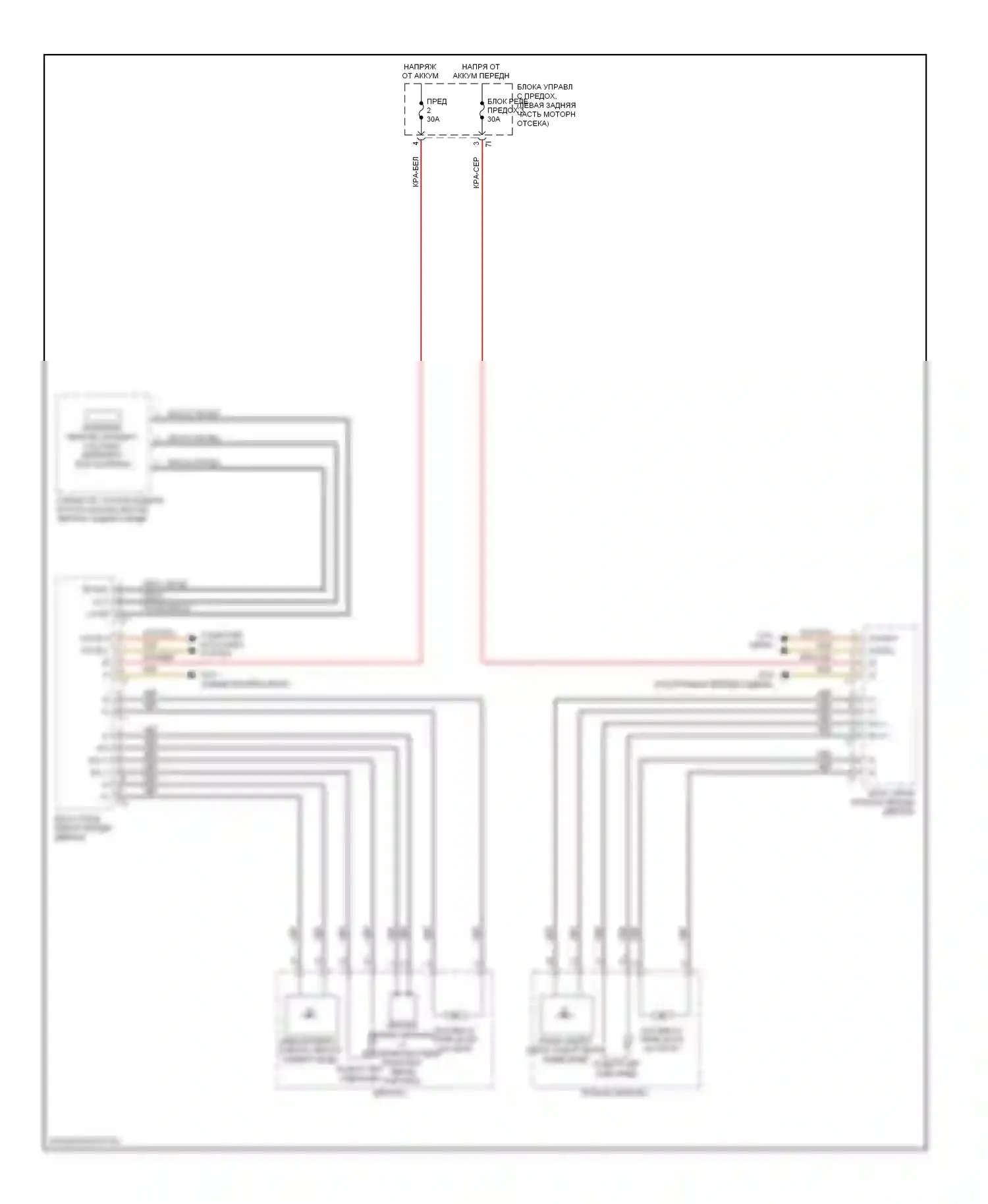 C-класс AMG Mercedes-Benz W204/S204/С204 (2007-2011): Электросхема зеркал с откидными зеркалами 