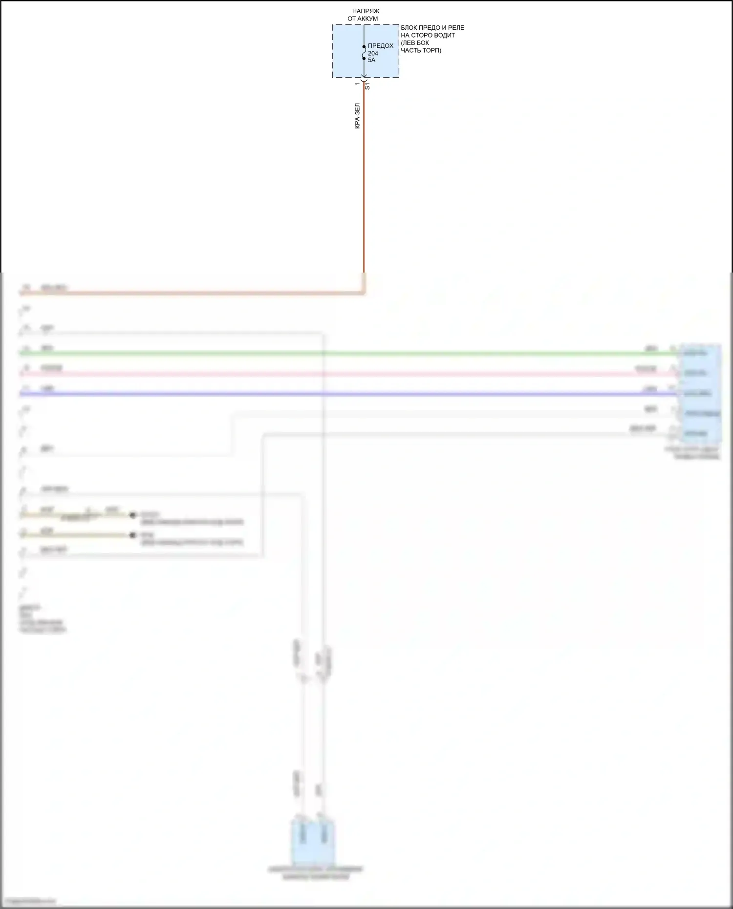 C-класс Mercedes-Benz W205/S205/C205/A205 рестайлинг (2018-2021): Электросхема диагностического разхъема 