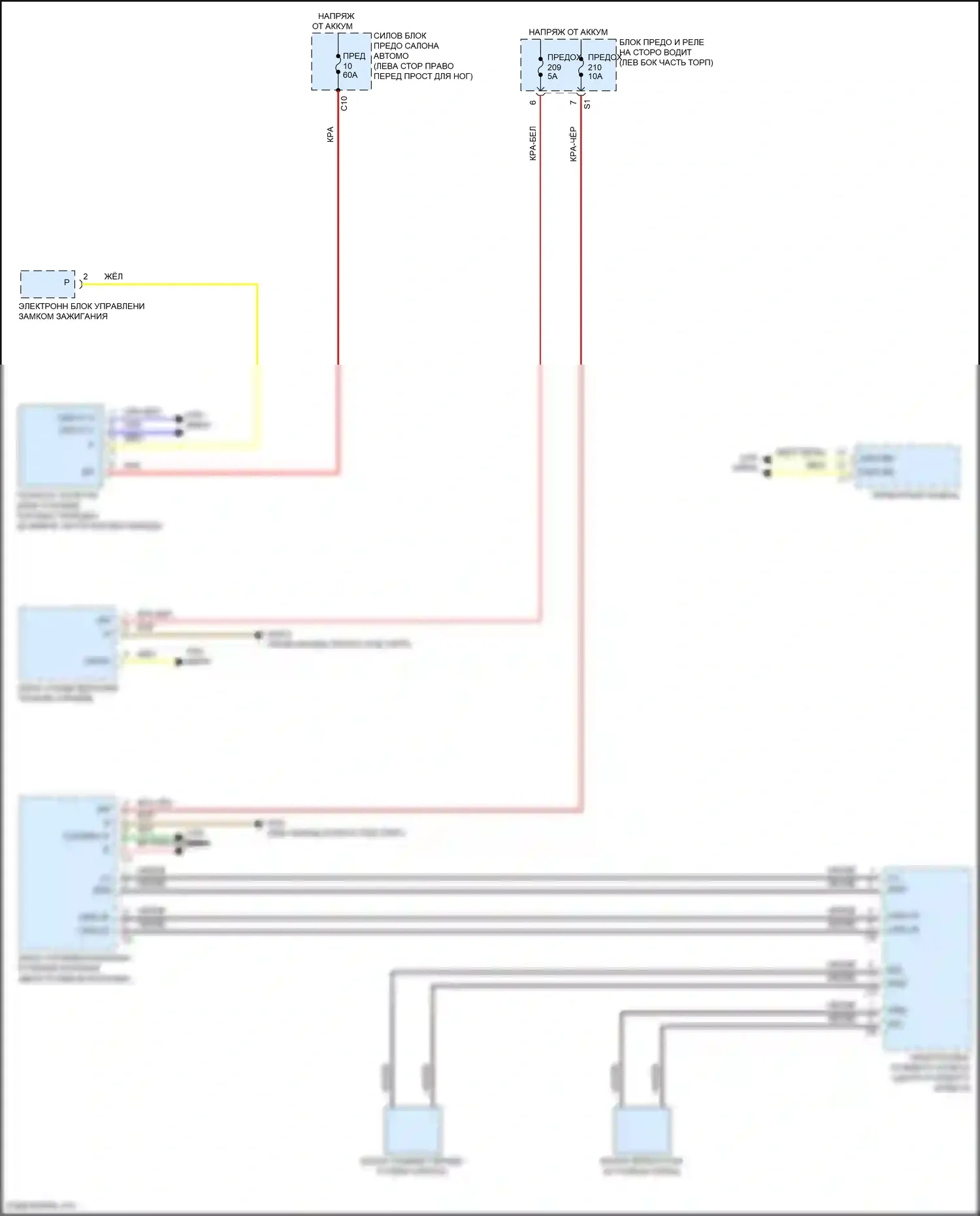 C-класс Mercedes-Benz W205/S205/C205/A205 рестайлинг (2018-2021): Электросхема автоматической коробки передач 