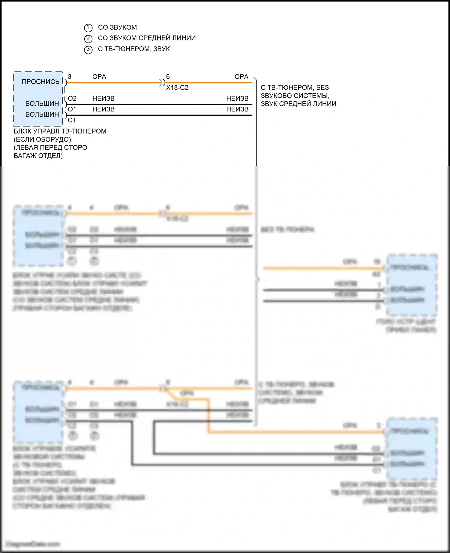 C-класс Mercedes-Benz W205/S205/C205/A205 рестайлинг (2018-2021): Большинство электросхем подключения шины данных 