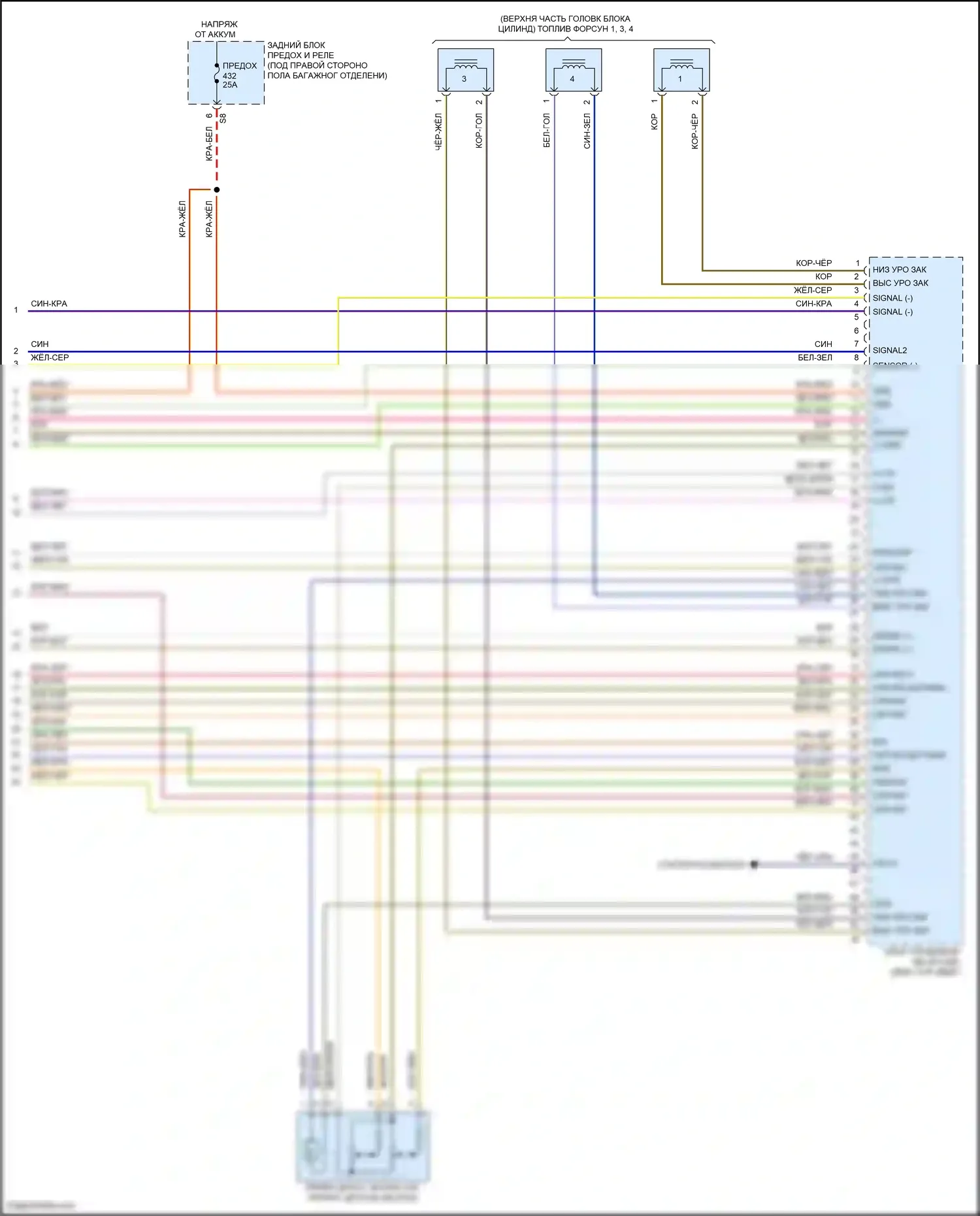 C-класс Mercedes-Benz W205/S205/C205/A205 (2014-2018): Электросхема двигателя 2.0л турбо (9 из 9) 