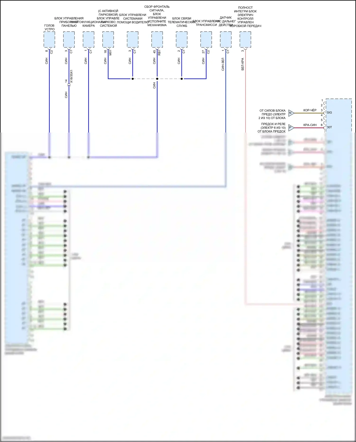 C-класс Mercedes-Benz W206/S206 (2021-2024): Электросхема блока предохранителей реле (10 из 10) 
