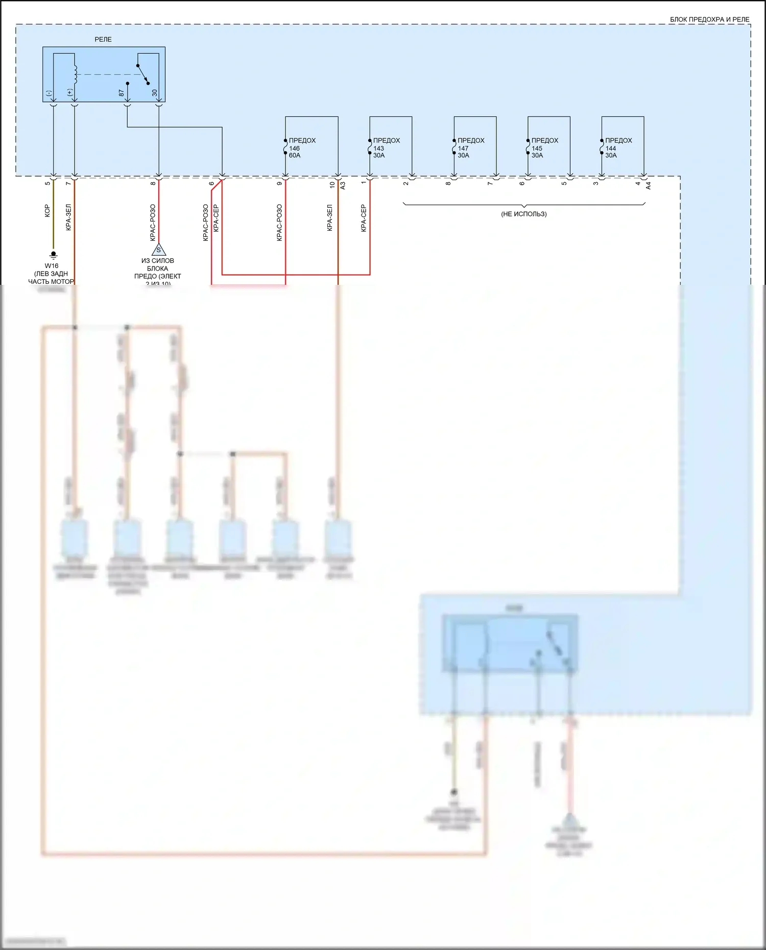 C-класс Mercedes-Benz W206/S206 (2021-2024): Электросхема блока предохранителей реле (8 из 10) 