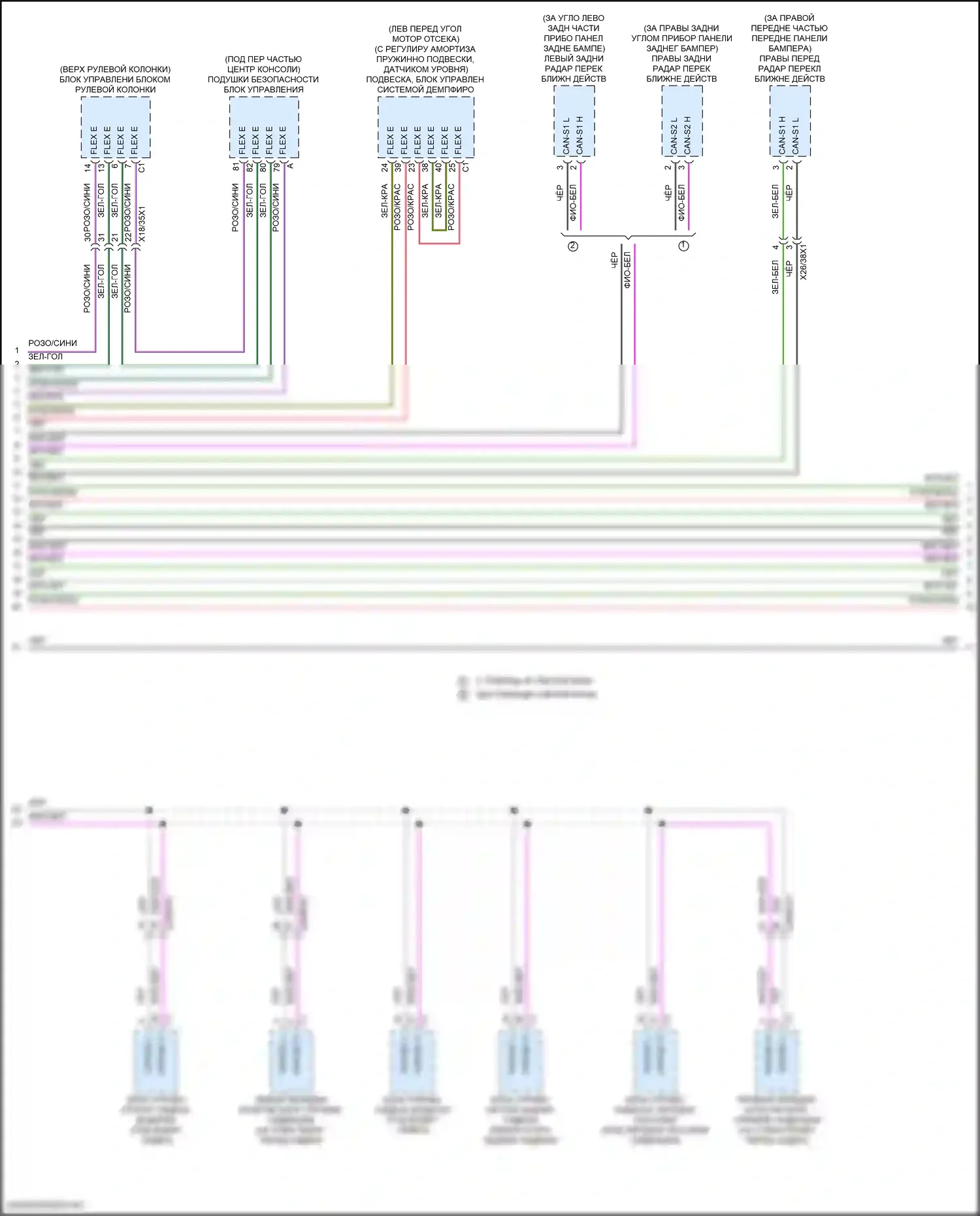 C-класс Mercedes-Benz W206/S206 (2021-2024): Электросхема шины высокого/низкого уровня (4 из 5) 