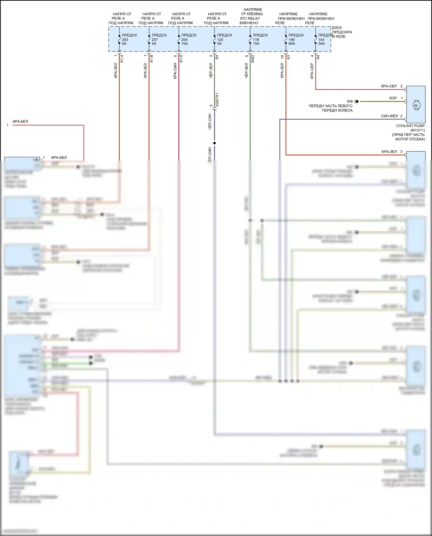 C-класс Mercedes-Benz W206/S206 (2021-2024): Электросхема климат контроля (4 из 4) 