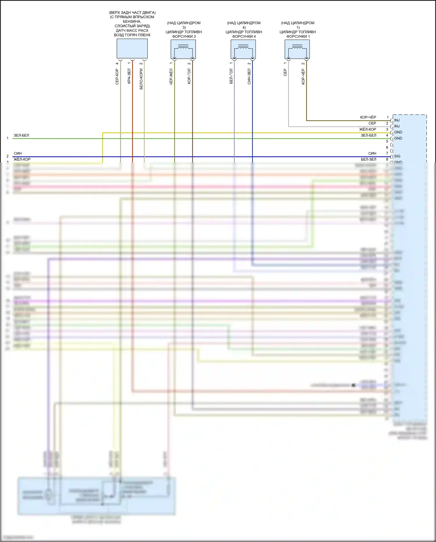 CLA-класс Mercedes-Benz C117/X117 рестайлинг (2016-2019): Электросхема двигателя 2.0л турбо (7 из 7) 