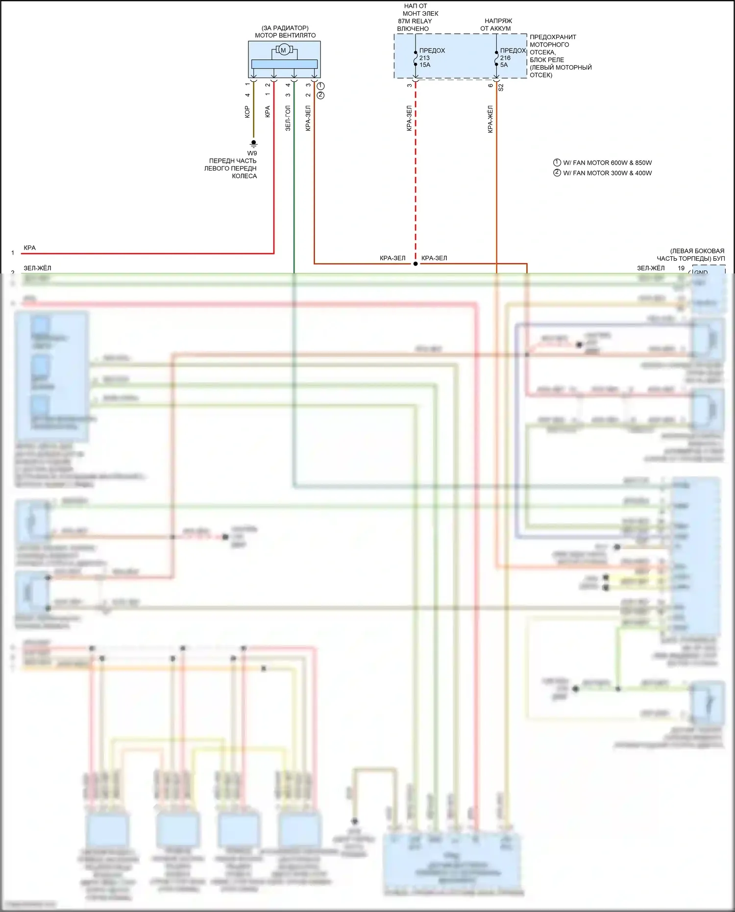 CLA-класс Mercedes-Benz C117/X117 рестайлинг (2016-2019): Электросхема климат контроля (2 из 2) 