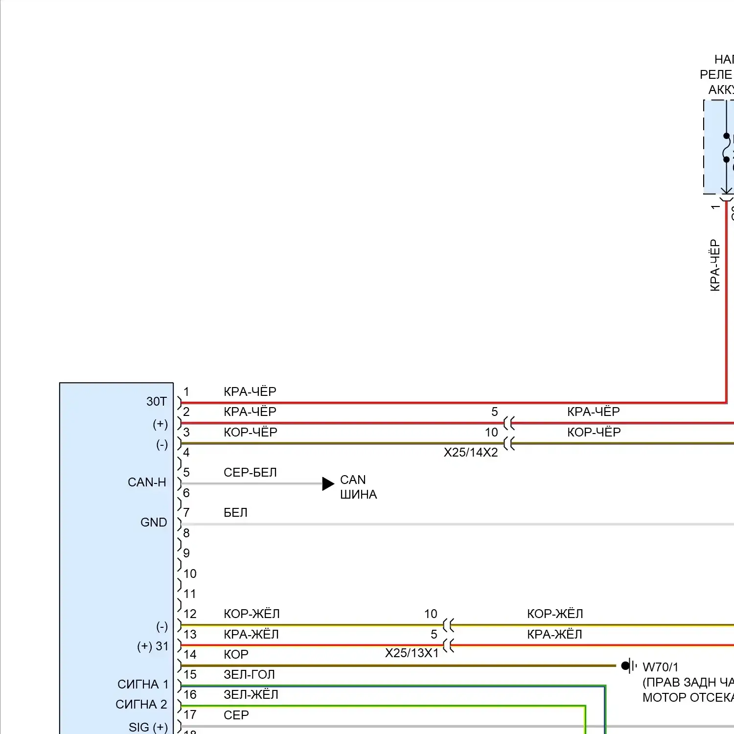 ДЕМО Фрагмент - Антиблокировочная система abs электросхема (1 из 2) Антиблокировочная система abs электросхема (1 из 2)