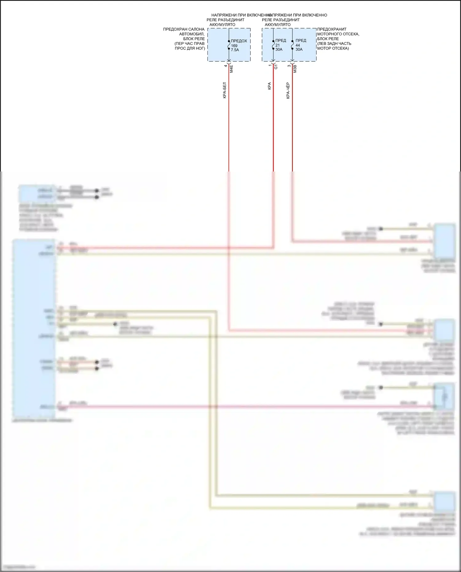 CLA-класс Mercedes-Benz C118 (2019-2023): Дворники и омыватели электросхема 