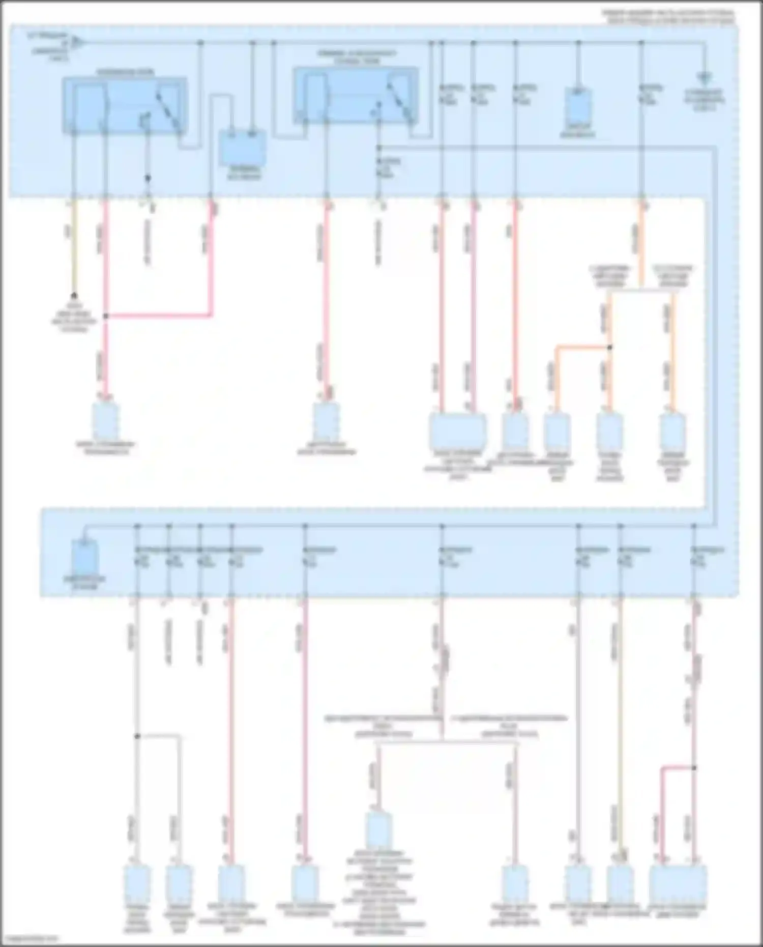 Электросхема подключения черно-оранжевого провода для Mercedes-Benz CLA-класс C118 (2019-2023)