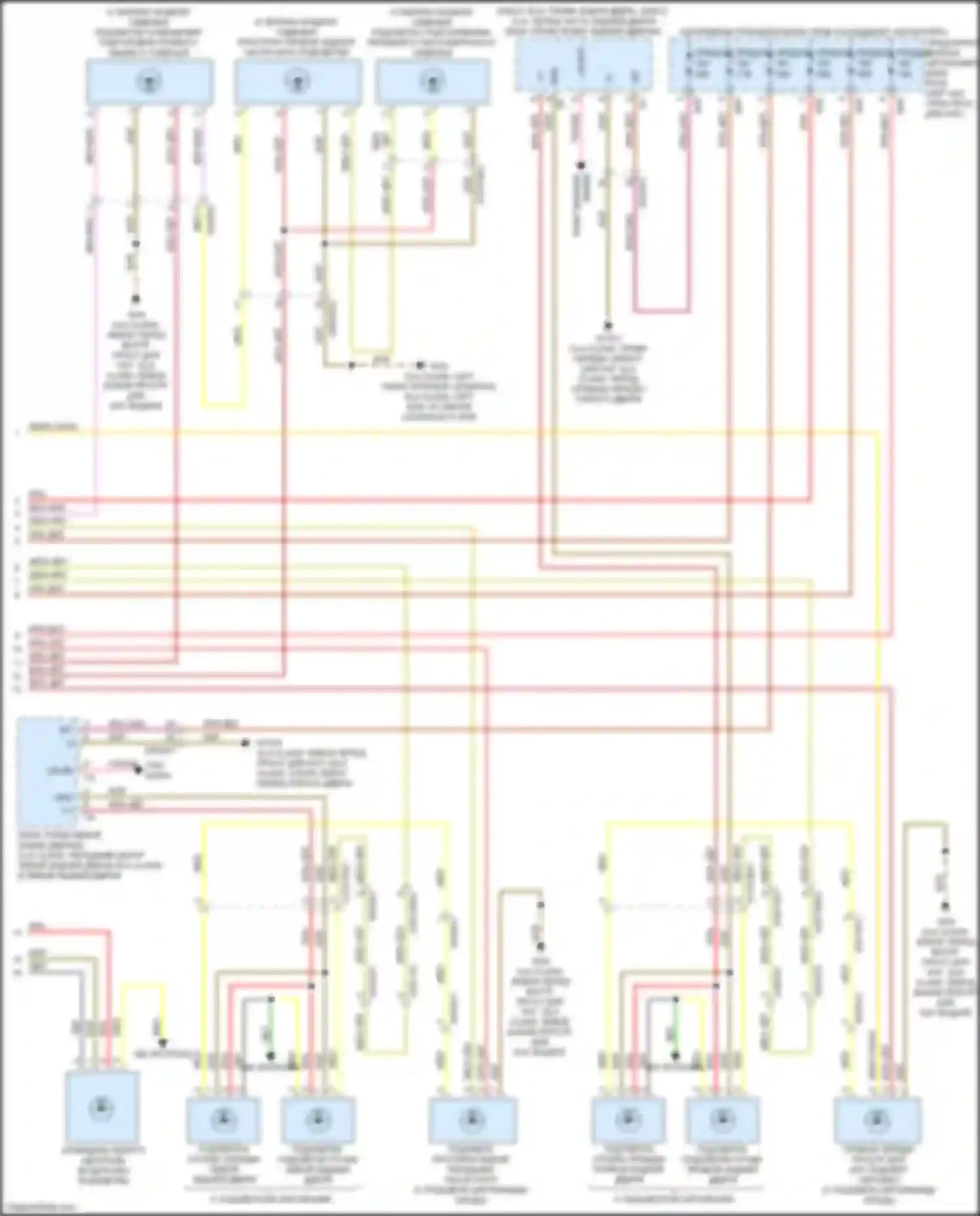 Электросхема подключения cla class: переднего центра левой задней двери gla class: в левой задней двери для Mercedes-Benz CLA-класс C118 (2019-2023)