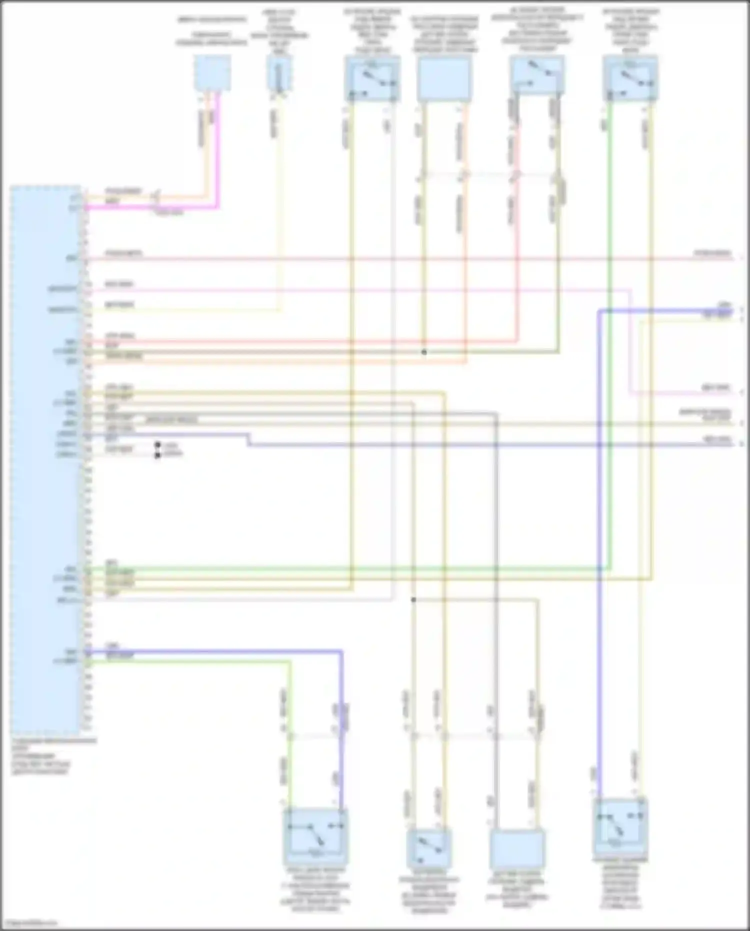 Электросхема подключения коричнево-белого провода для Mercedes-Benz CLA-класс C118 (2019-2023)