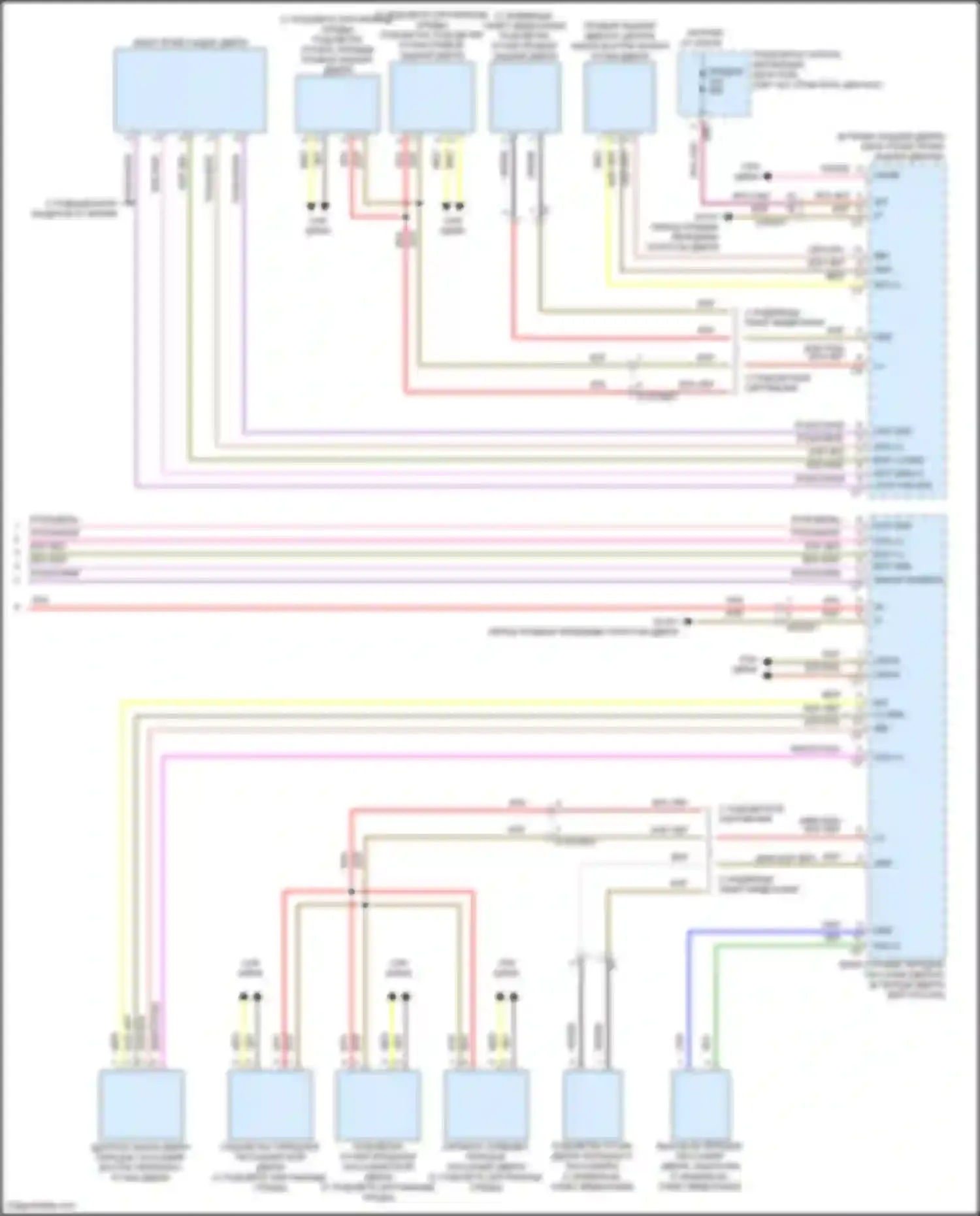 Электросхема подключения красно-зеленого провода для Mercedes-Benz CLA-класс C118 (2019-2023)
