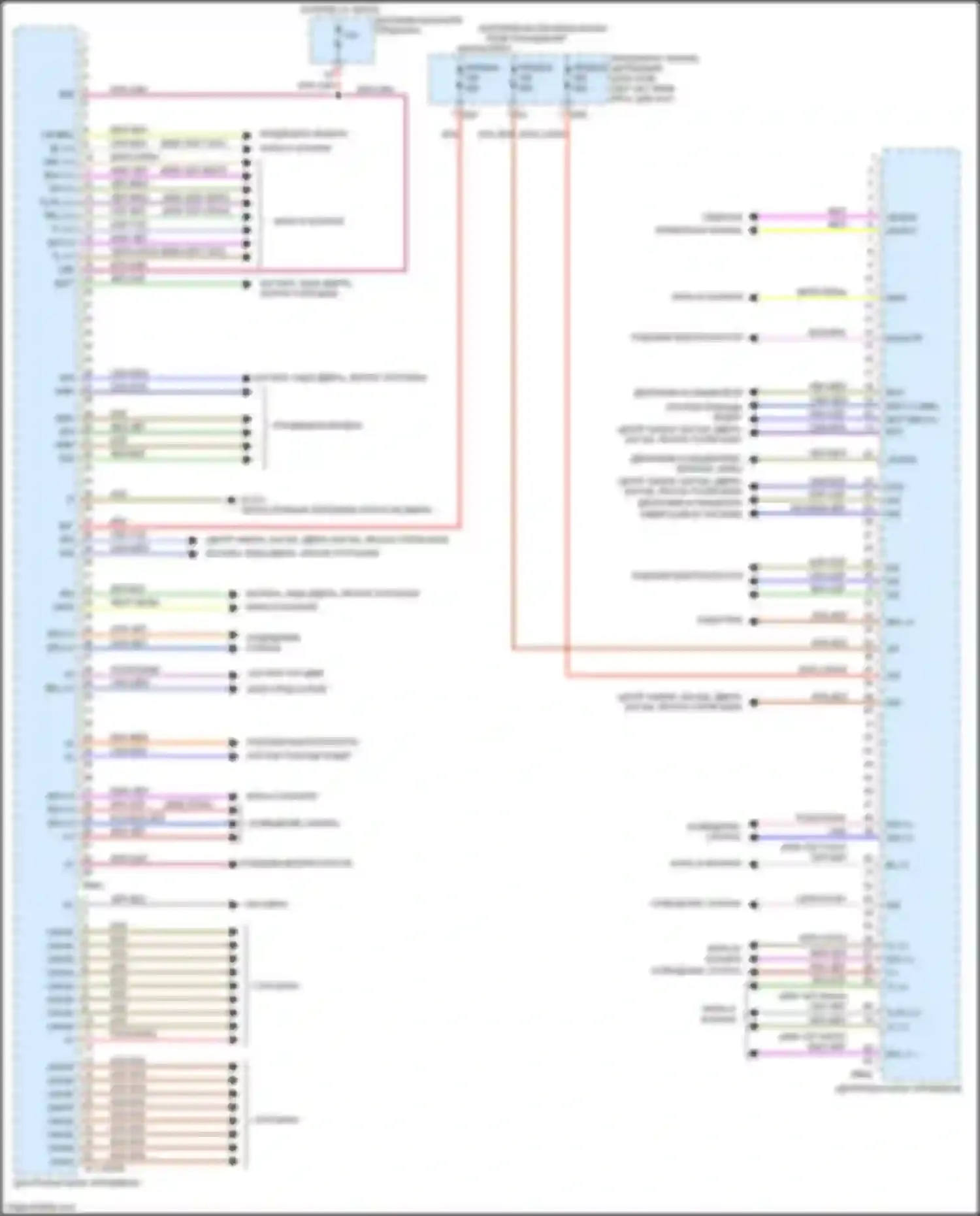 Электросхема подключения предохранителя салона автомобиля, блока реле для Mercedes-Benz CLA-класс C118 (2019-2023)