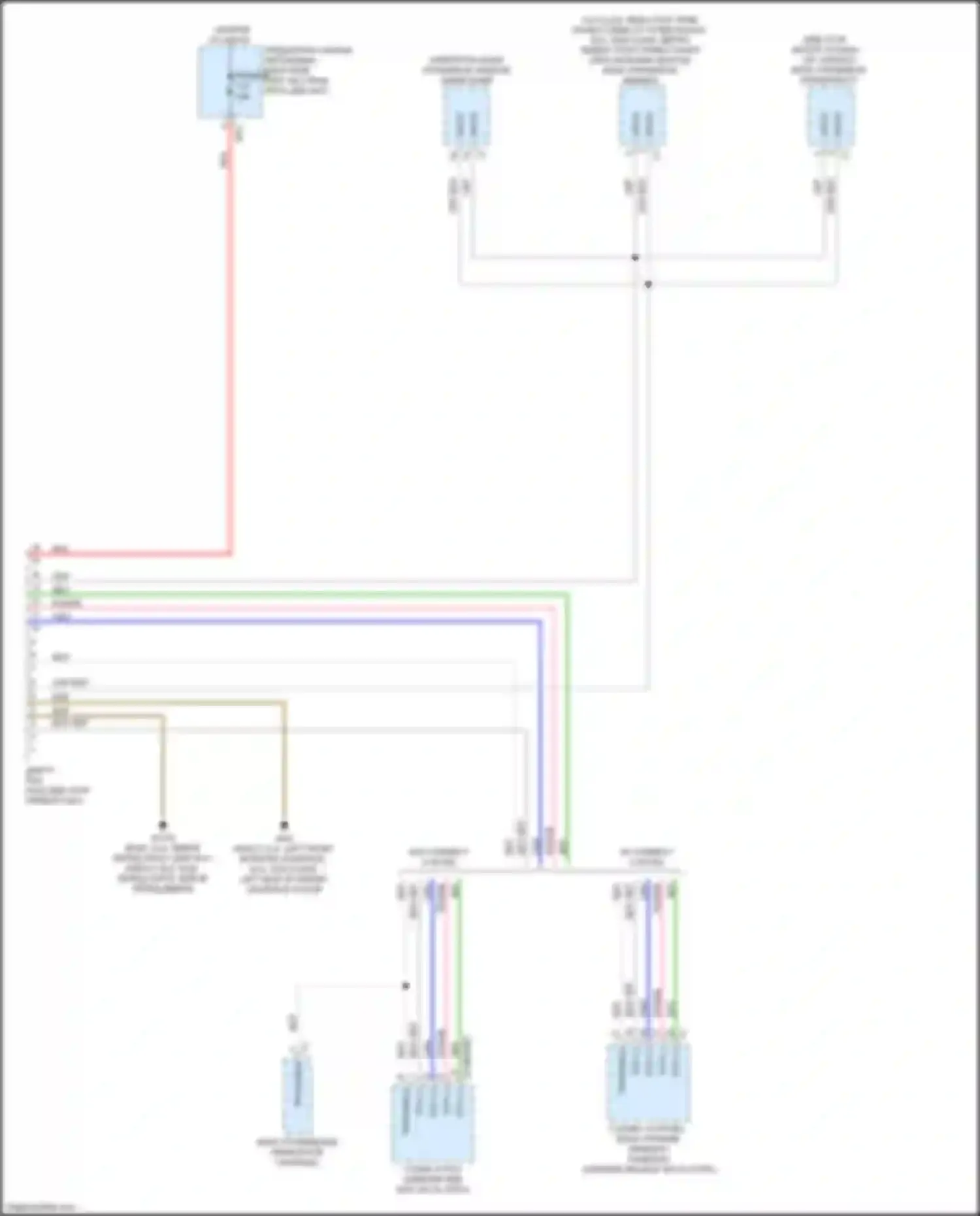 Электросхема подключения розового провода для Mercedes-Benz CLA-класс C118 (2019-2023)