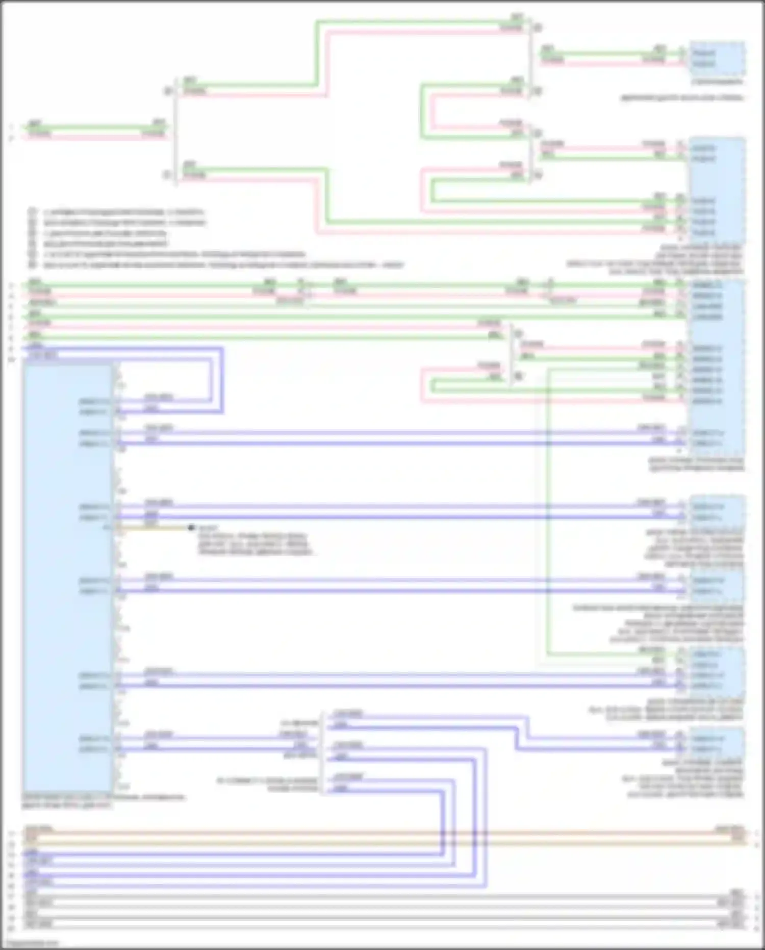 Электросхема подключения синего провода для Mercedes-Benz CLA-класс C118 (2019-2023)