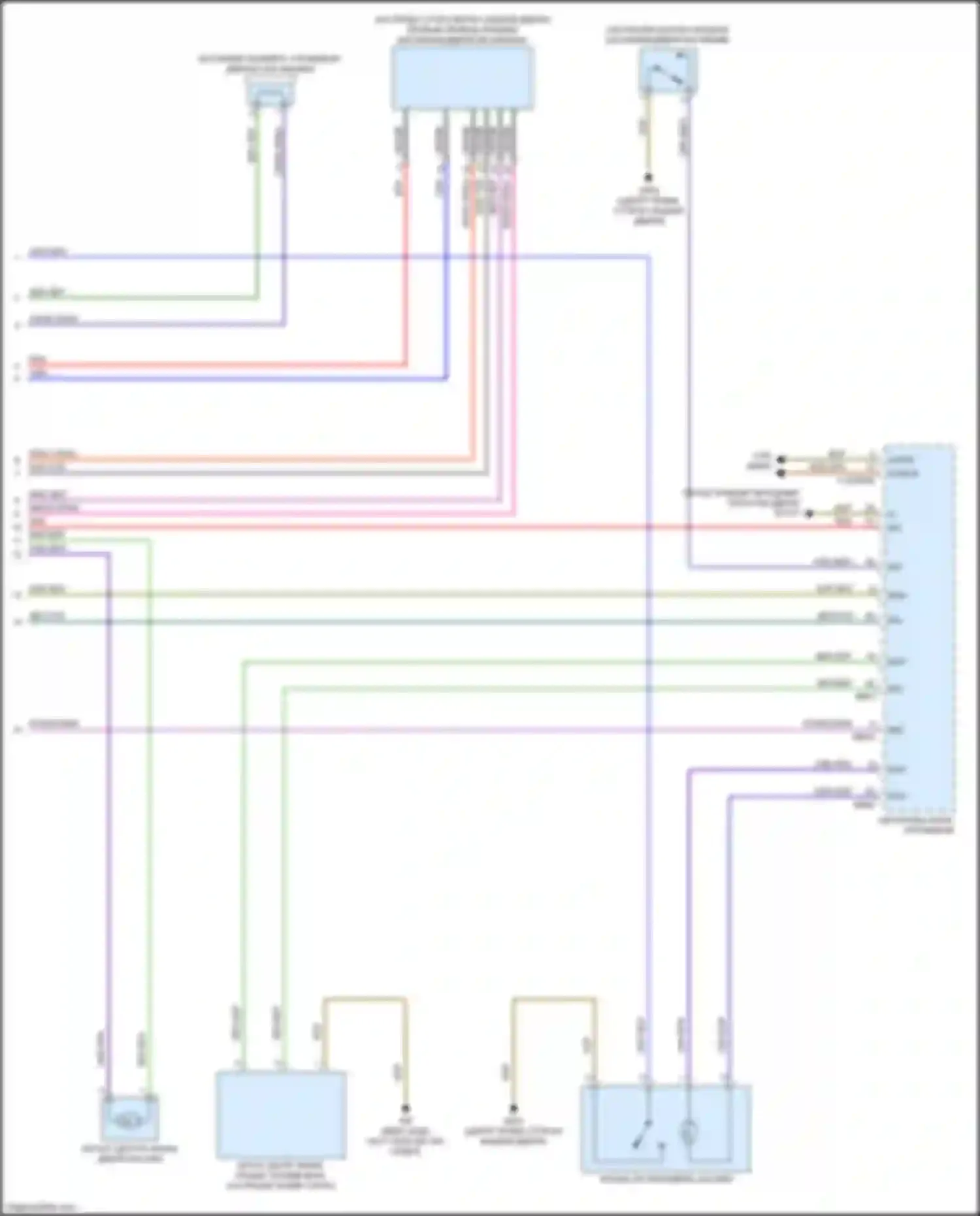 Электросхема подключения зелено-белого провода для Mercedes-Benz CLA-класс C118 (2019-2023)