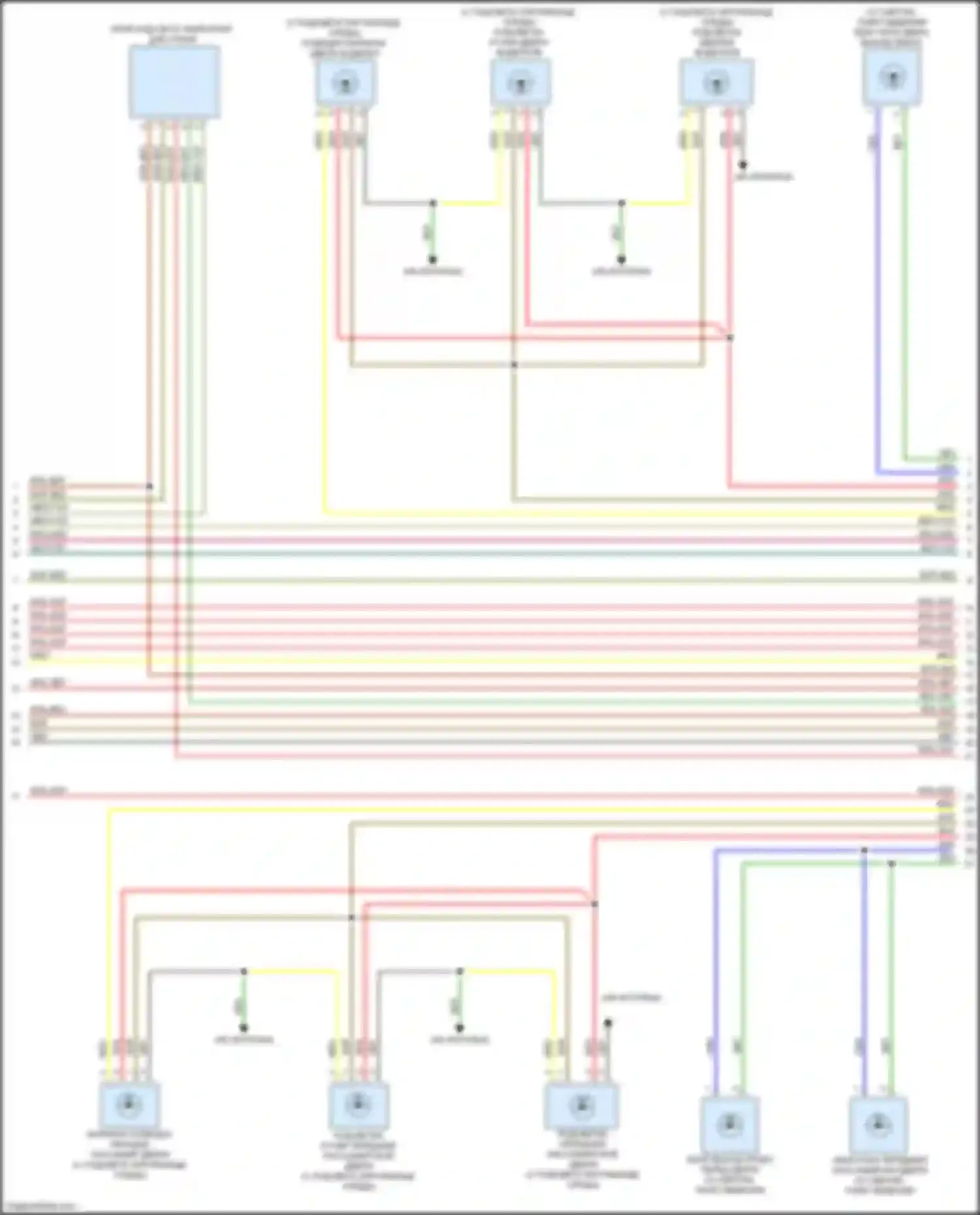Электросхема подключения зелено-серого провода для Mercedes-Benz CLA-класс C118 (2019-2023)