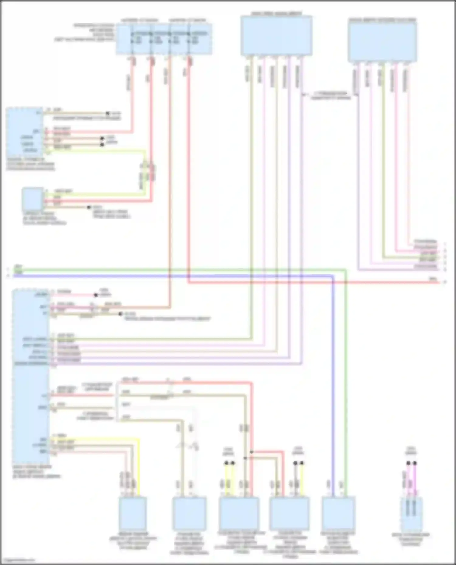 Электросхема подключения зелёного провода для Mercedes-Benz CLA-класс C118 (2019-2023)
