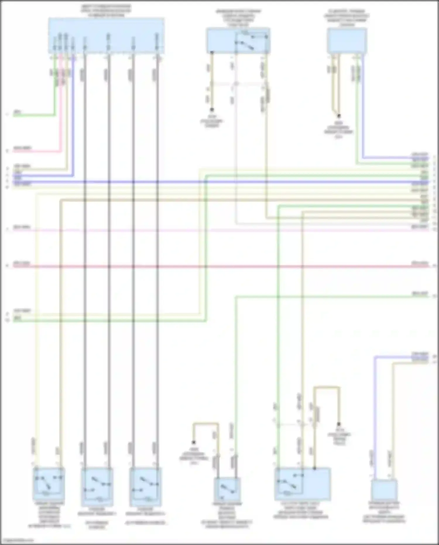 Электросхема подключения зелёного провода для Mercedes-Benz CLA-класс C118 (2019-2023)
