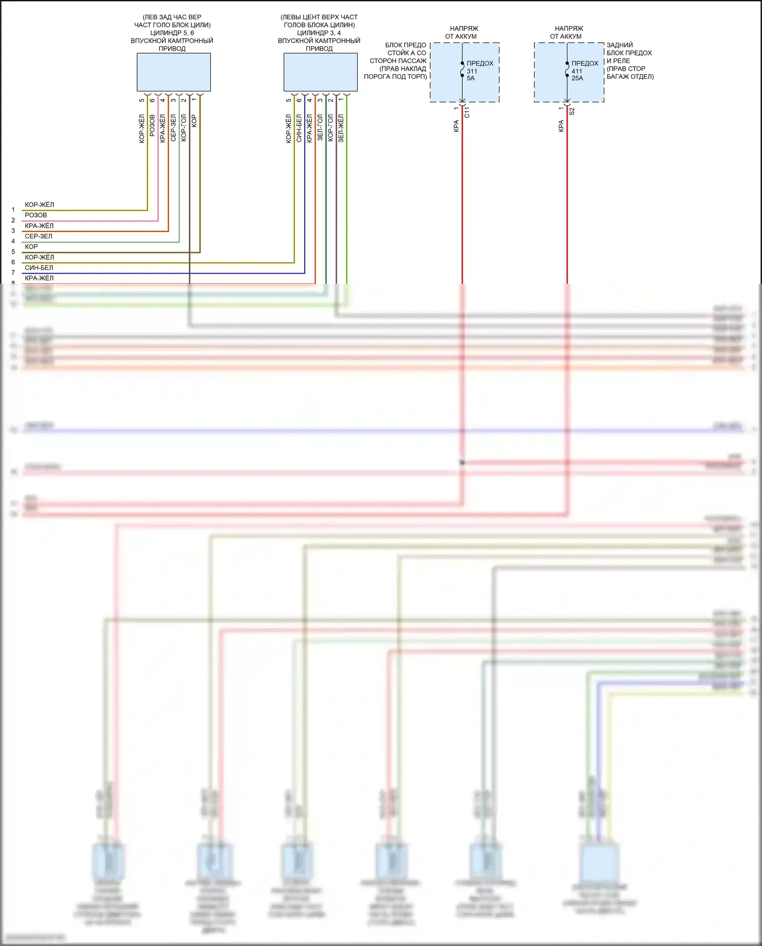 CLS-класс AMG Mercedes-Benz C257 рестайлинг (2021-2024): Электросхема двигателя 3.0l turbo hybrid (4 из 10) 