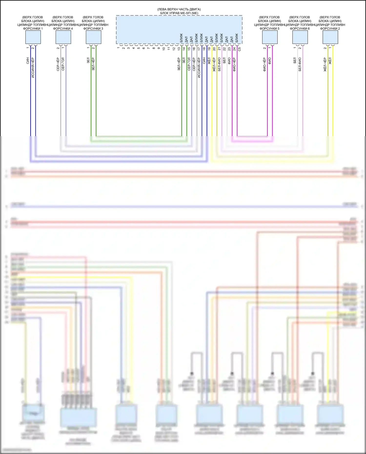 CLS-класс AMG Mercedes-Benz C257 рестайлинг (2021-2024): Электросхема двигателя 3.0l turbo hybrid (6 из 10) 