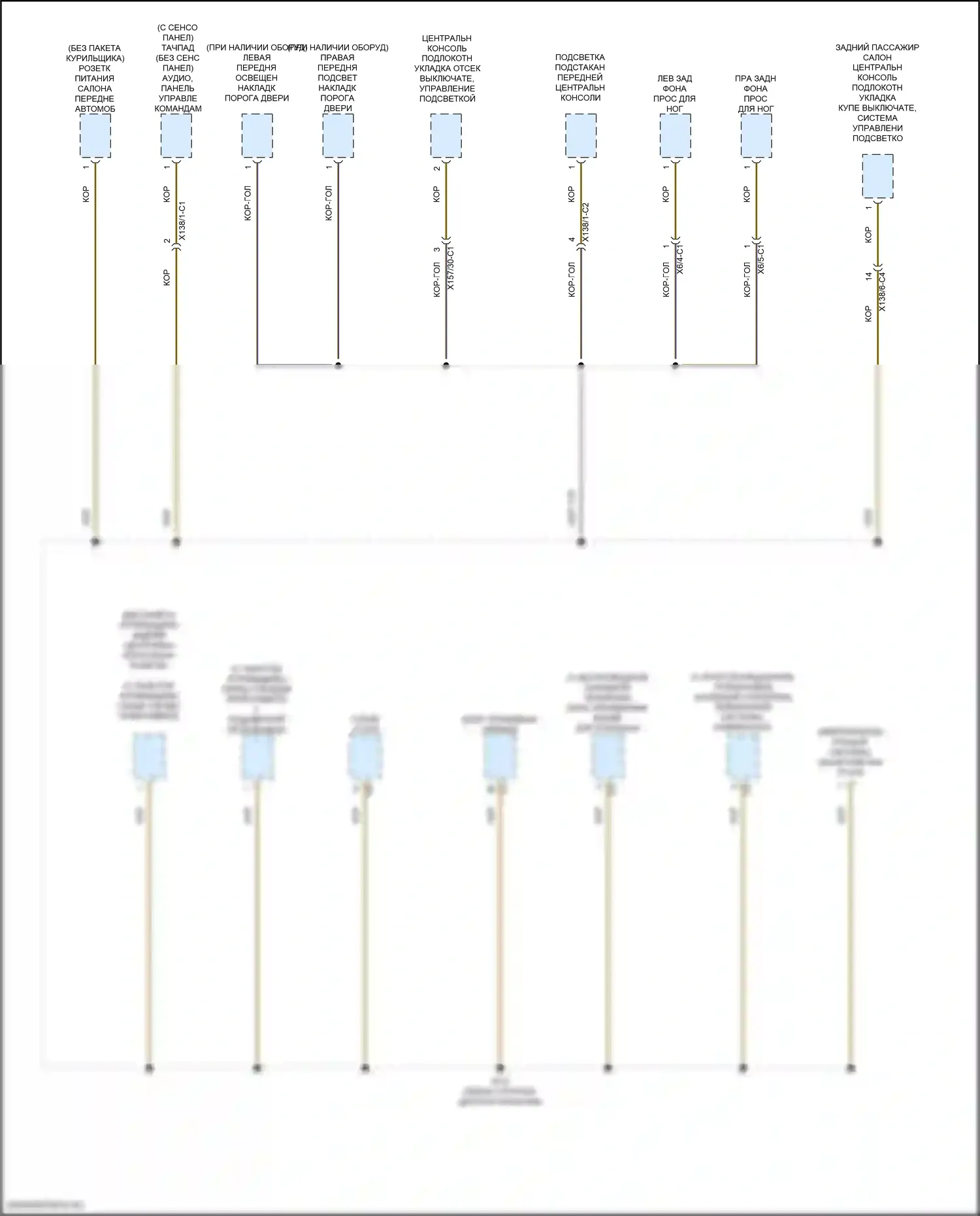 CLS-класс AMG Mercedes-Benz C257 рестайлинг (2021-2024): Электросхема разводки массы (2 из 8) 
