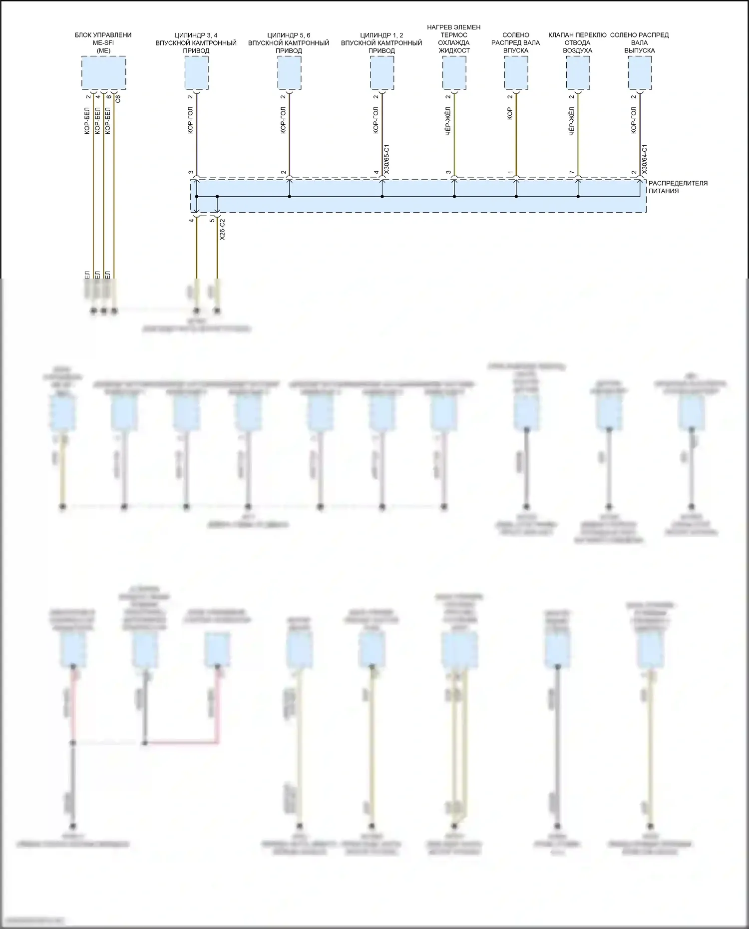 CLS-класс AMG Mercedes-Benz C257 рестайлинг (2021-2024): Электросхема разводки массы (8 из 8) 