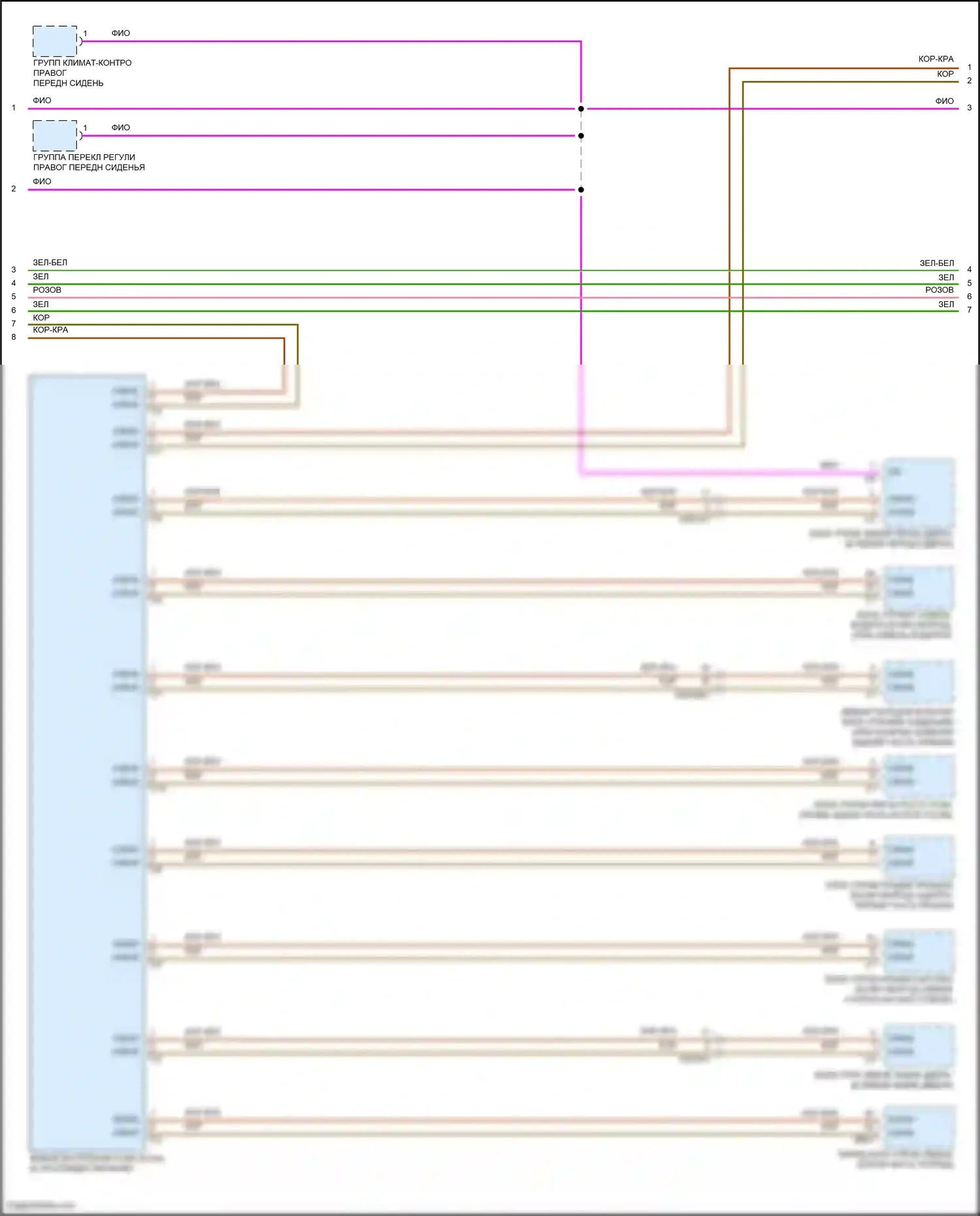 CLS-класс Mercedes-Benz C257 рестайлинг (2021-2024): Электросхема шины высокого/низкого уровня (3 из 5) 