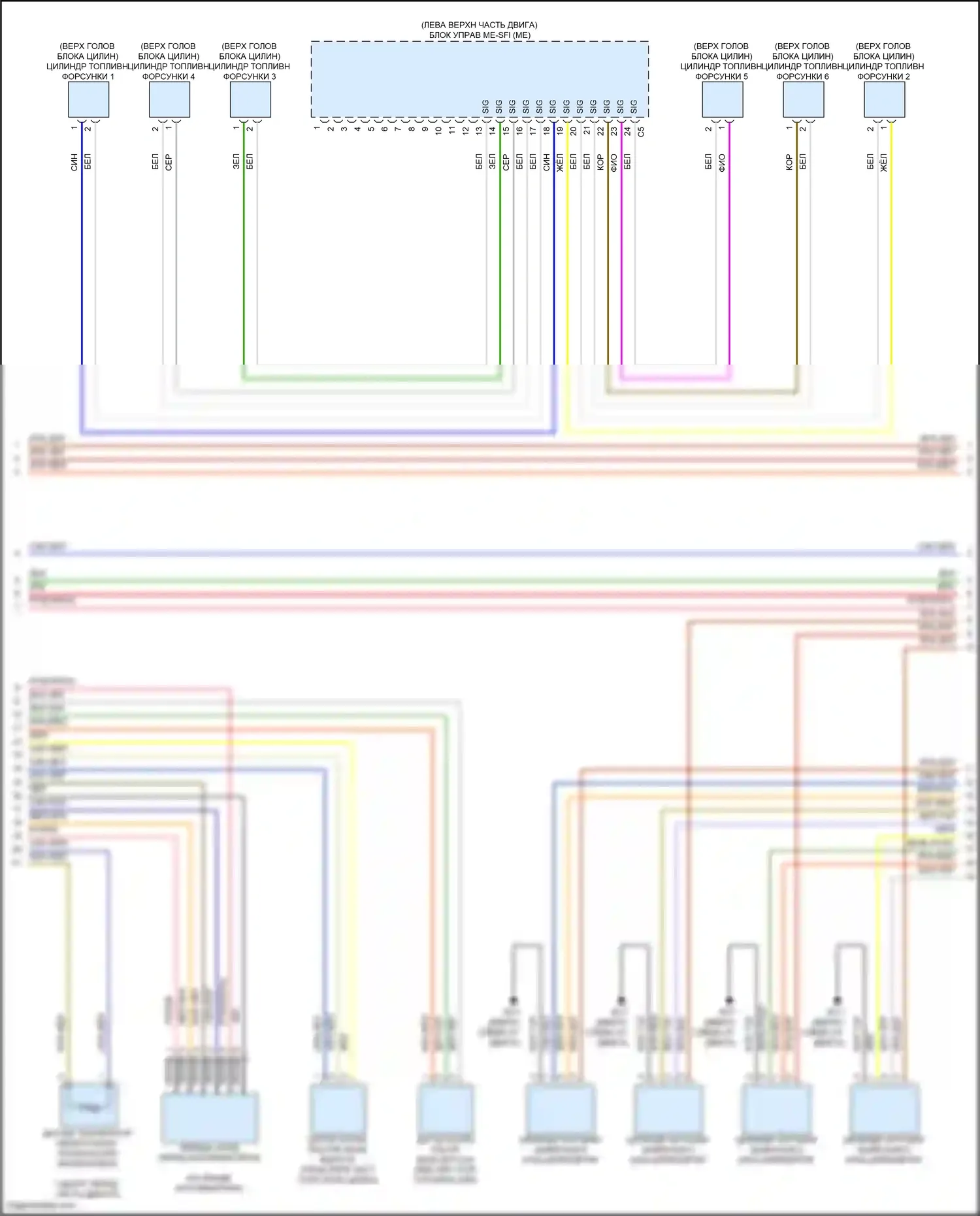 CLS-класс Mercedes-Benz C257 рестайлинг (2021-2024): Электросхема двигателя 3.0l turbo hybrid (6 из 9) 